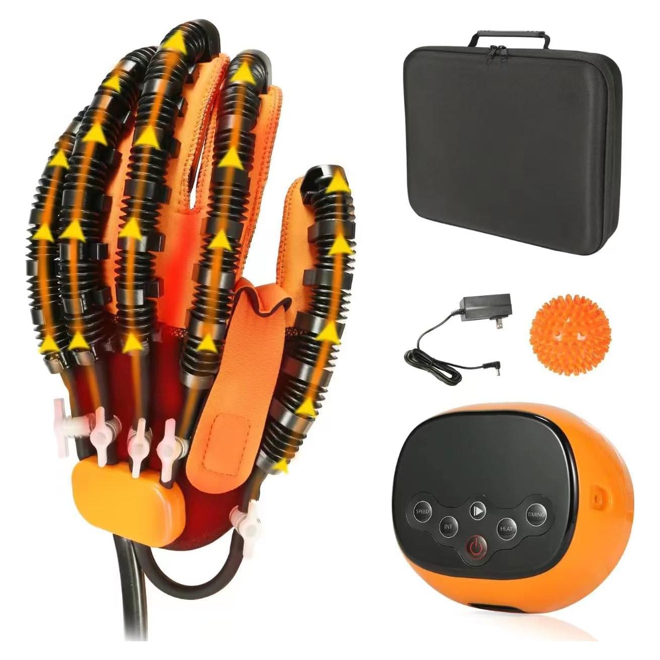 Guante Robot Rehabilitación Calentamiento Mano Izquierda L