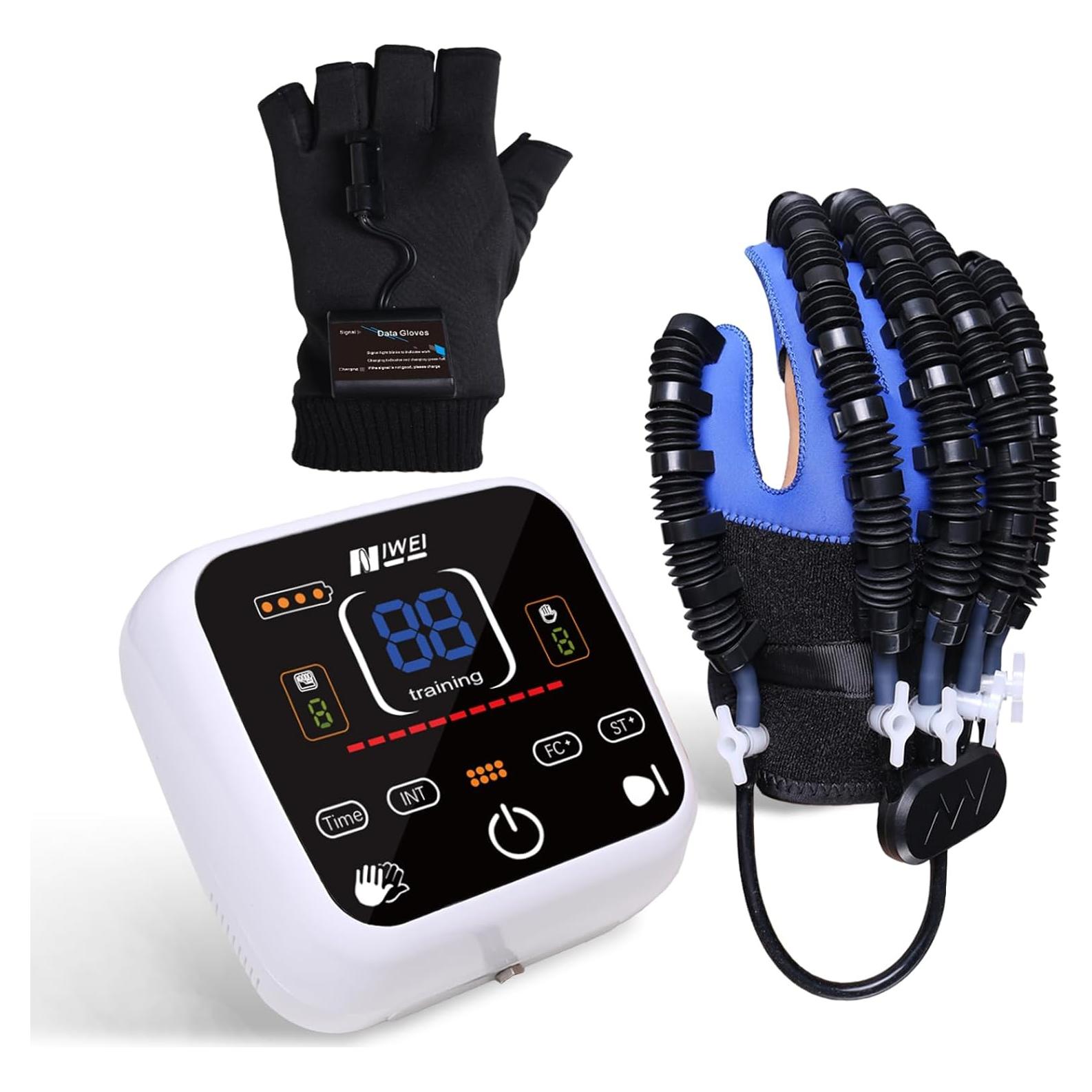 Guantes de Rehabilitación de Dedos NIWEI ST04 Mano Izquierda S Azul