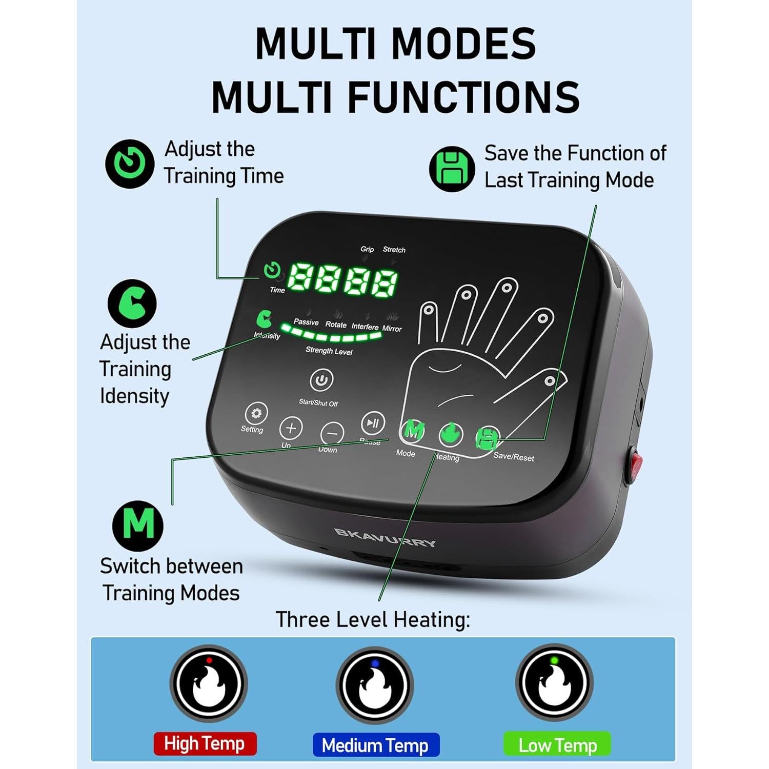 Guantes de Rehabilitación Naculor Calentados para Mano
