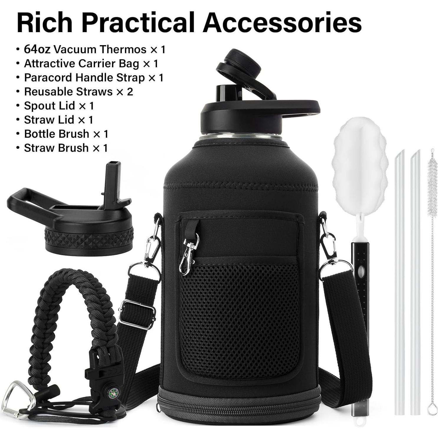 Botella de Agua DYSANKY 64 oz Acero Inoxidable Aislada