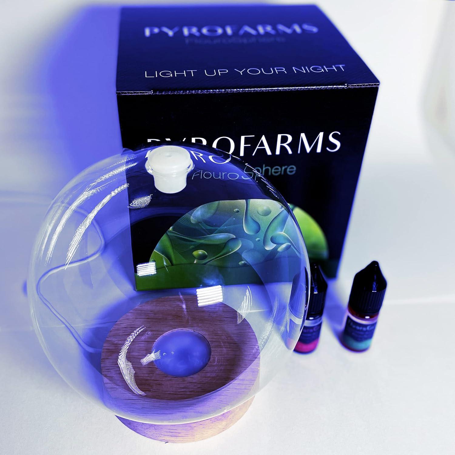 Lámpara de Lava FluoroEsfera PyroFarms 15.24 cm LED UV