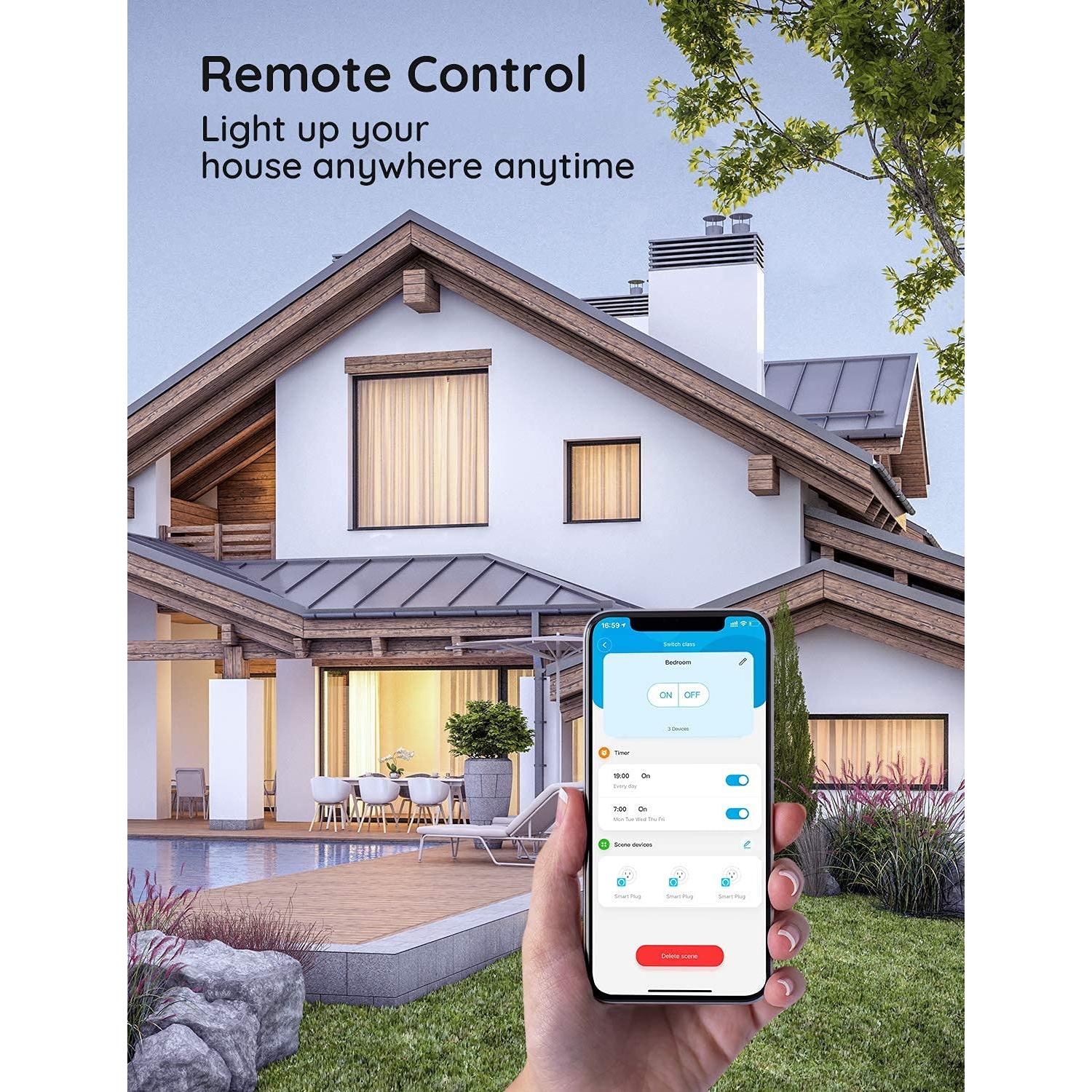 Enchufe Inteligente Govee H5083 WiFi Control por Voz 2 Pzas