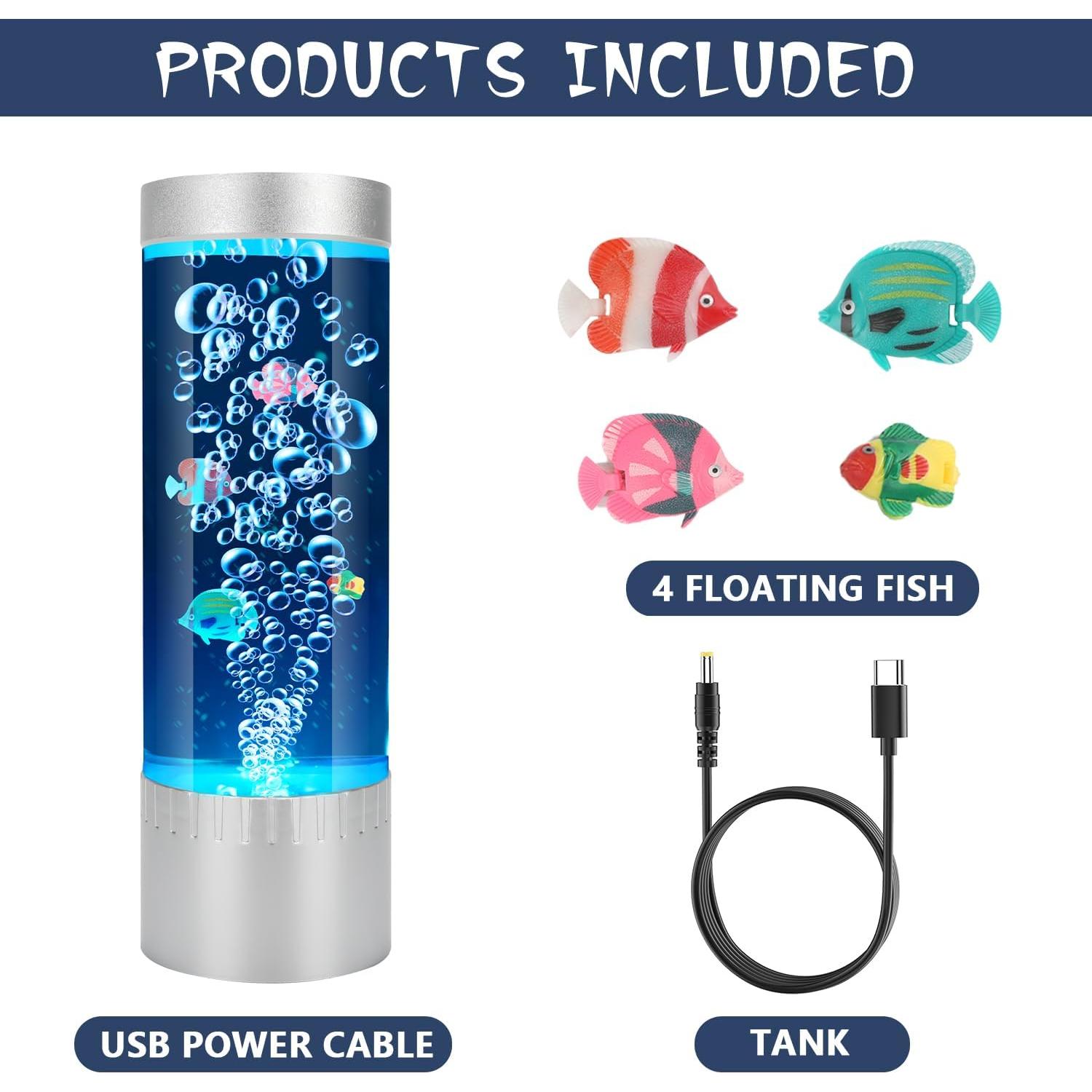 Lámpara Sensorial de Pescado Oceánico SHTALHST 32cm 7 Colores