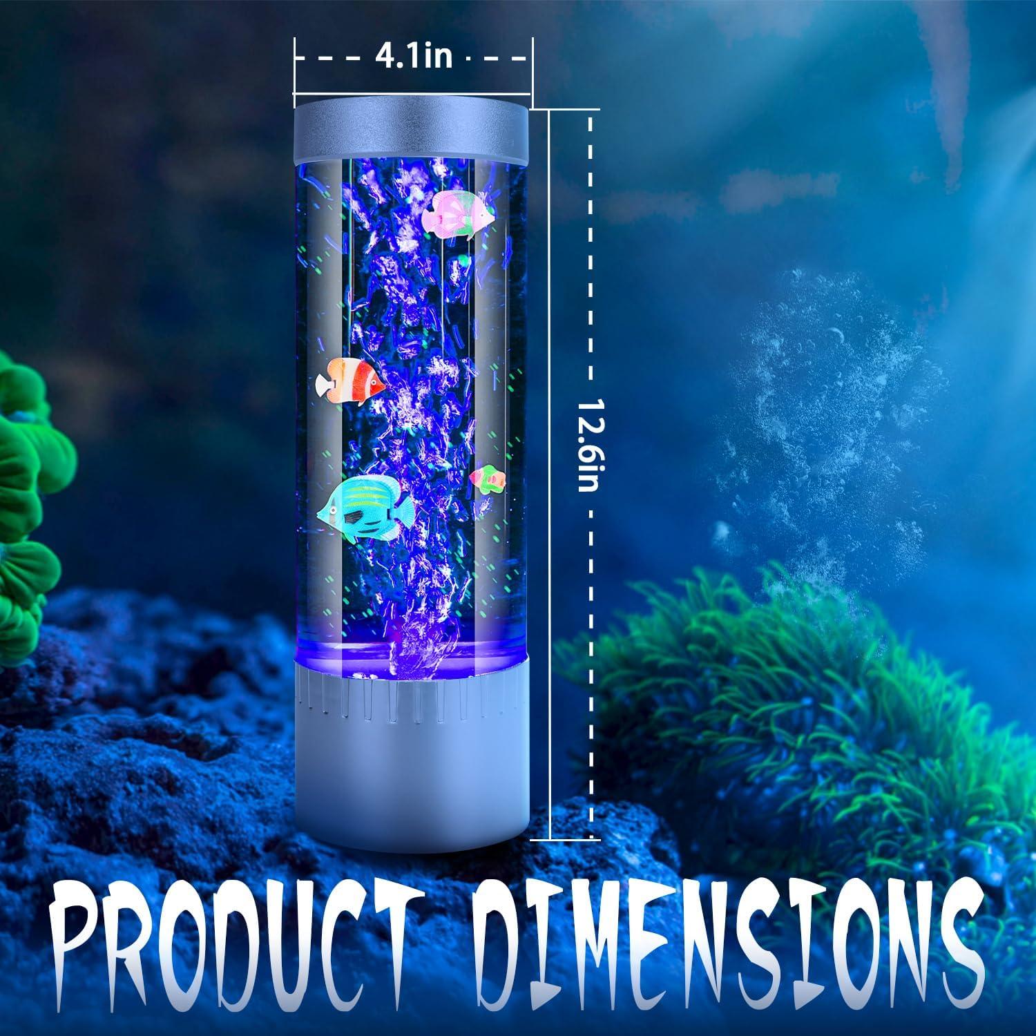 Lámpara Sensorial de Pescado Oceánico SHTALHST 32cm 7 Colores