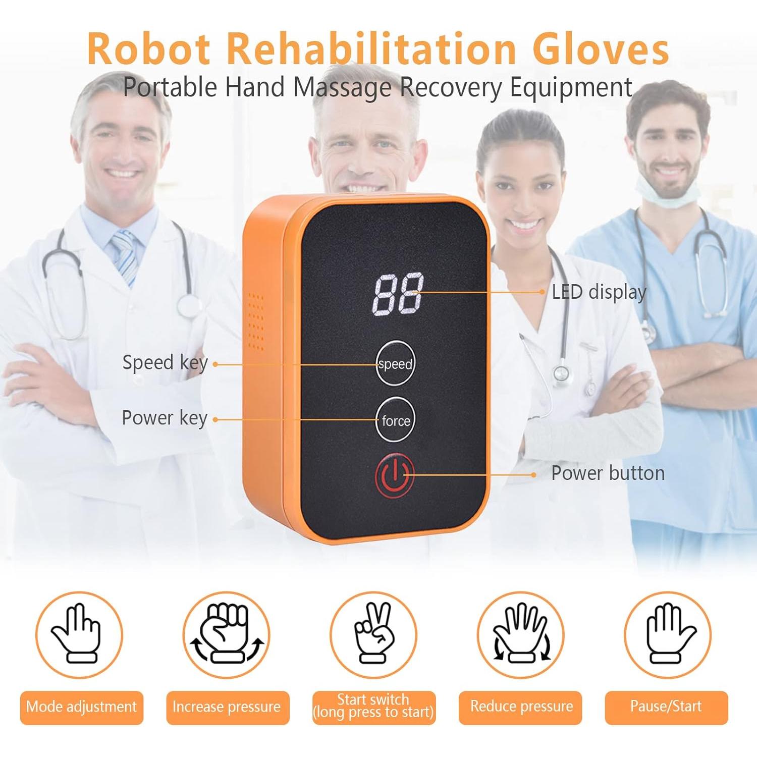 Guantes de Rehabilitación GENDOING Mano Derecha XL