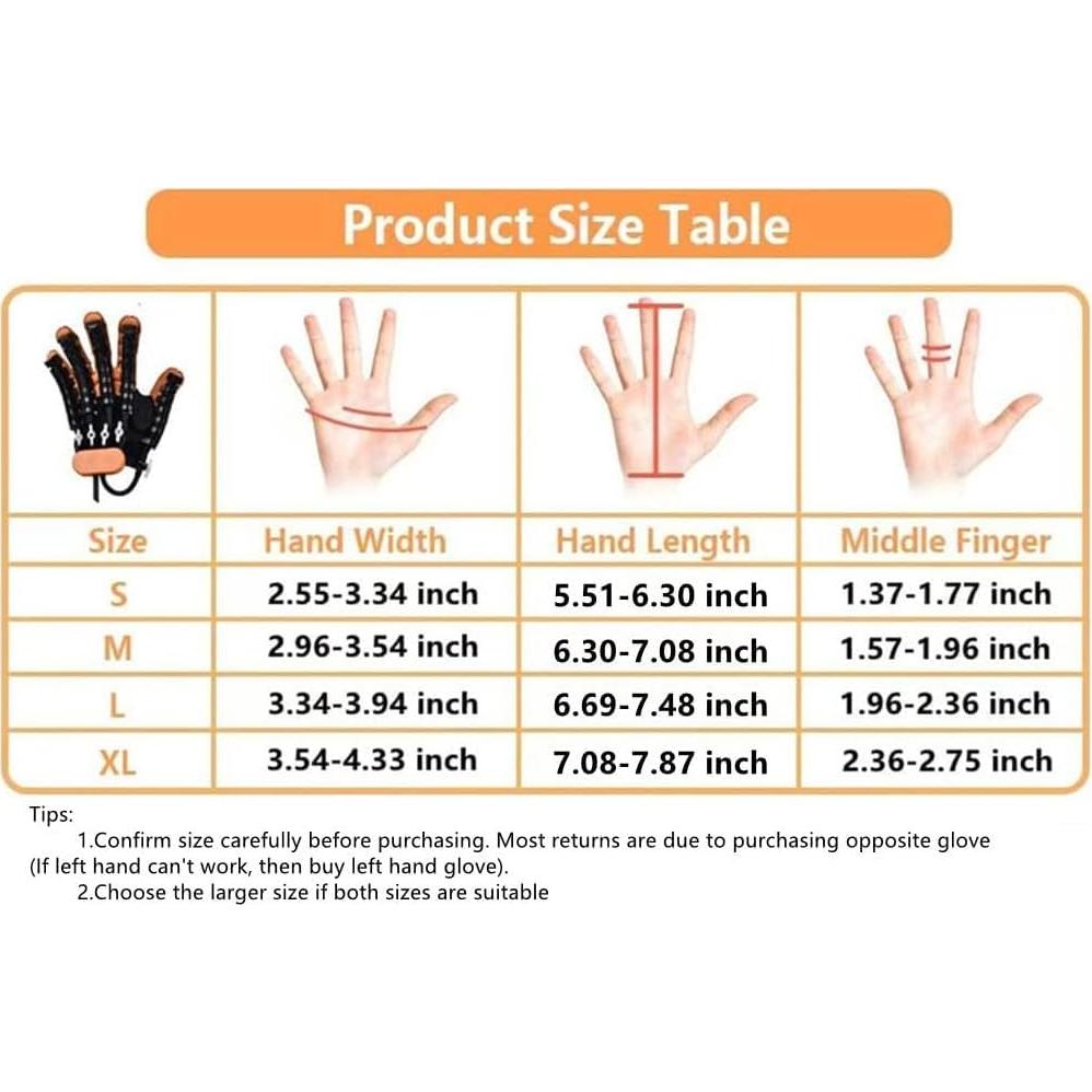 Guantes de Rehabilitación GENDOING Mano Derecha XL