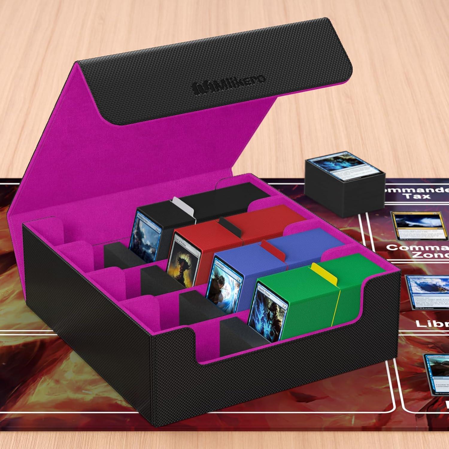 Caja de Cartas Mlikero 4 Filas Color Púrpura Impermeable
