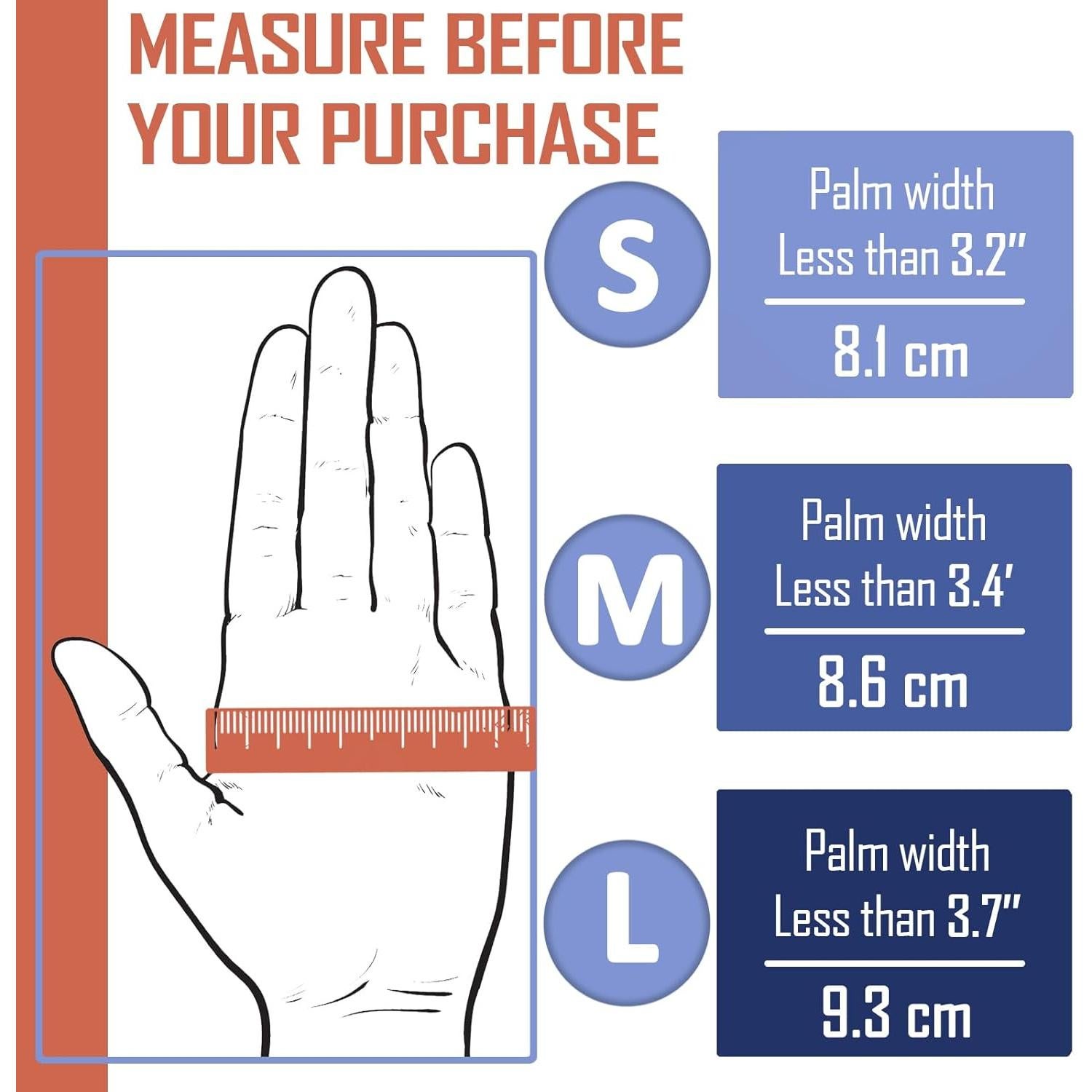 6 Pares de Guantes de Compresión Sin Dedos Beieverluck