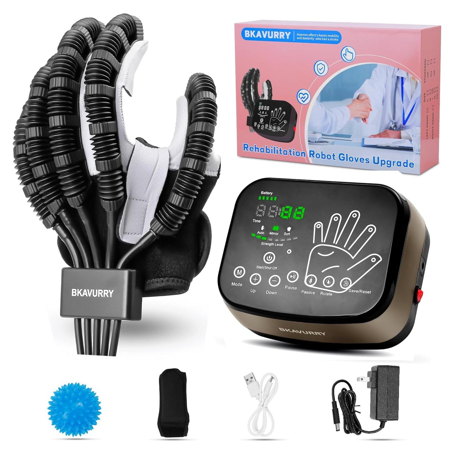 Guantes de Rehabilitación KWYBOW Mano Calentados M Gris