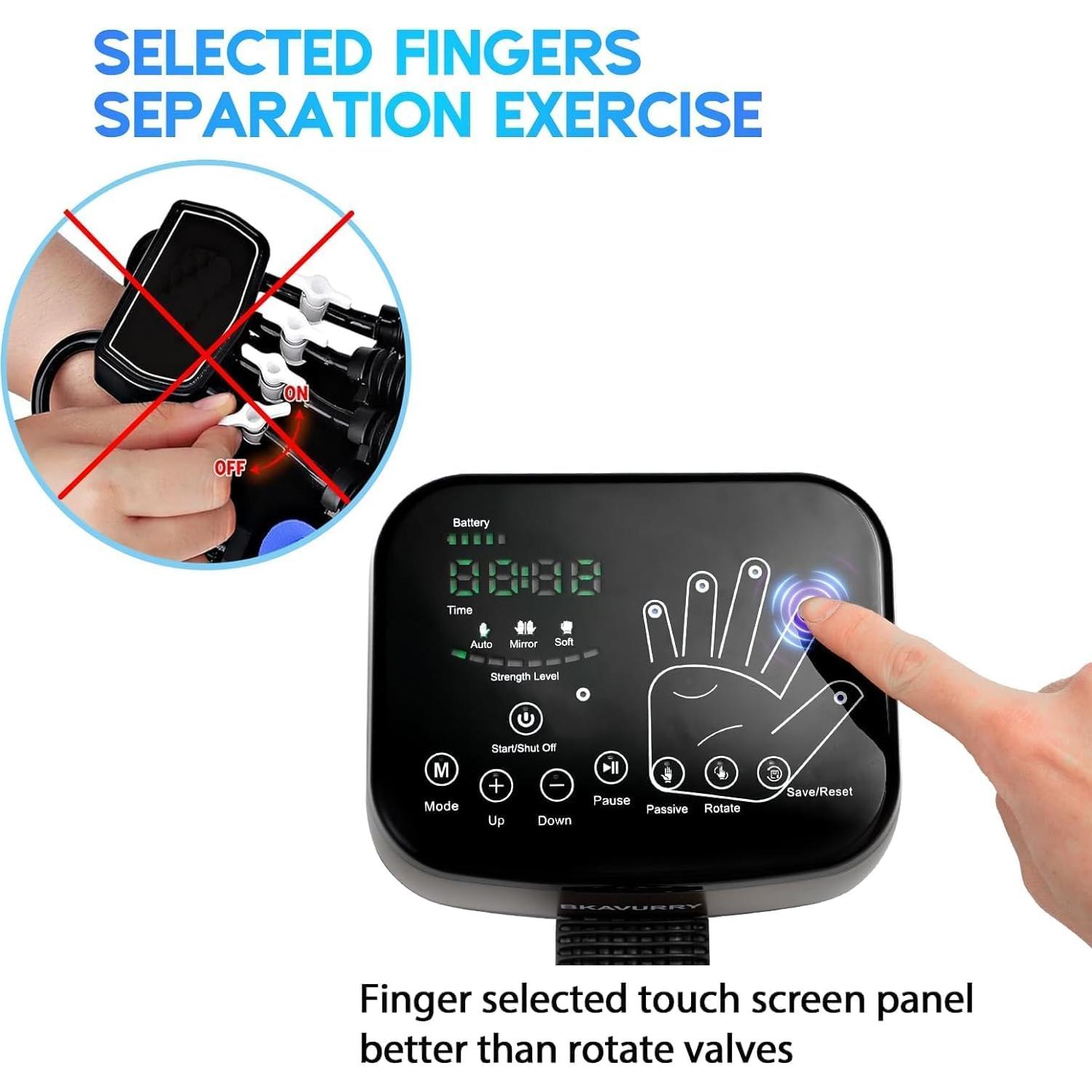 Guantes de Rehabilitación KWYBOW Mano Calentados M Gris