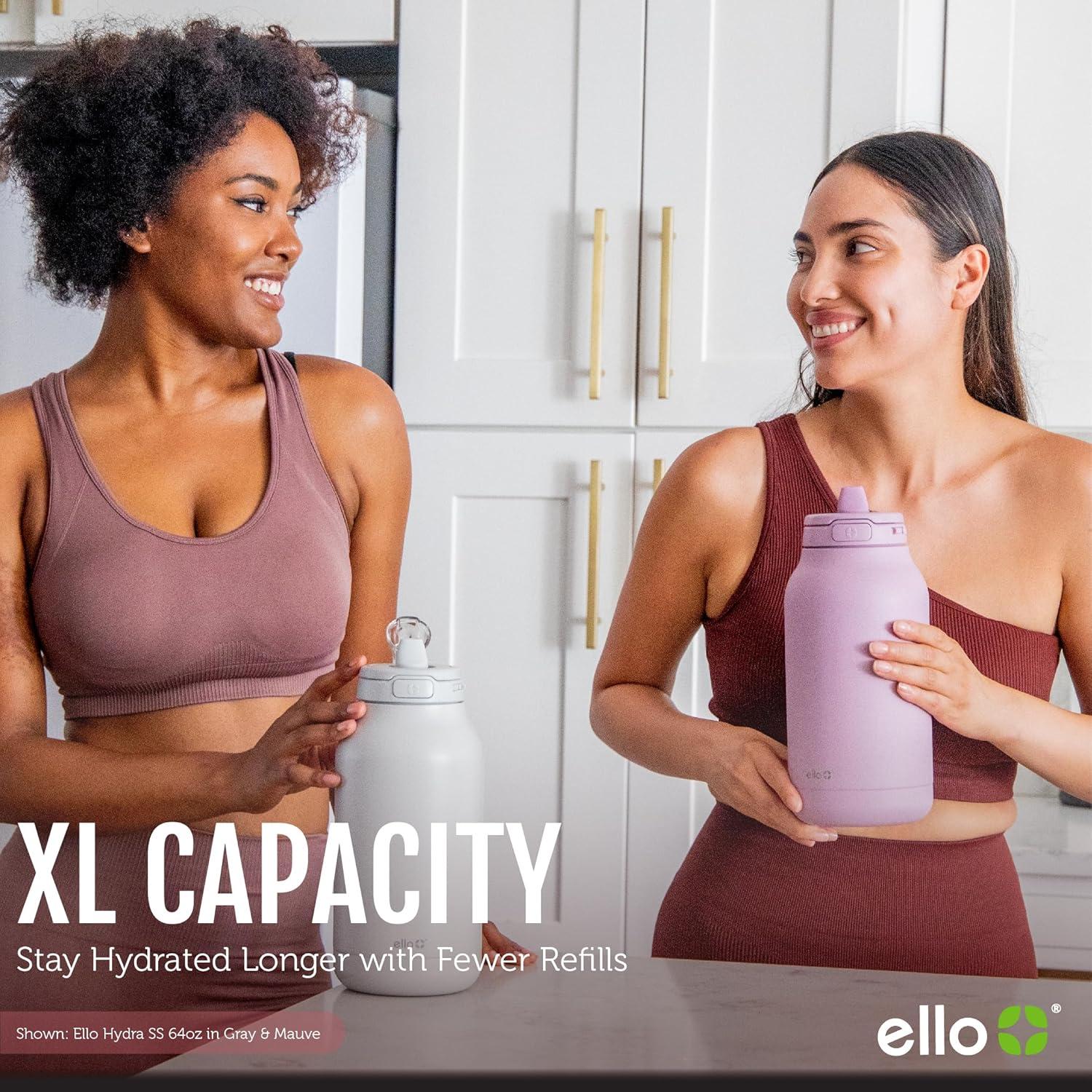 Jarra Ello Hydra 1,89L Acero Inoxidable Aislada con Pajilla