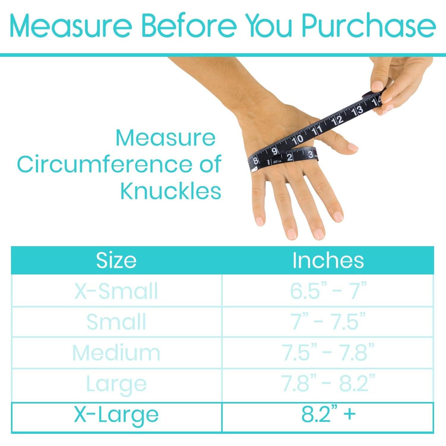 Guantes Vive para Artritis - Compresión Abierta - Negro