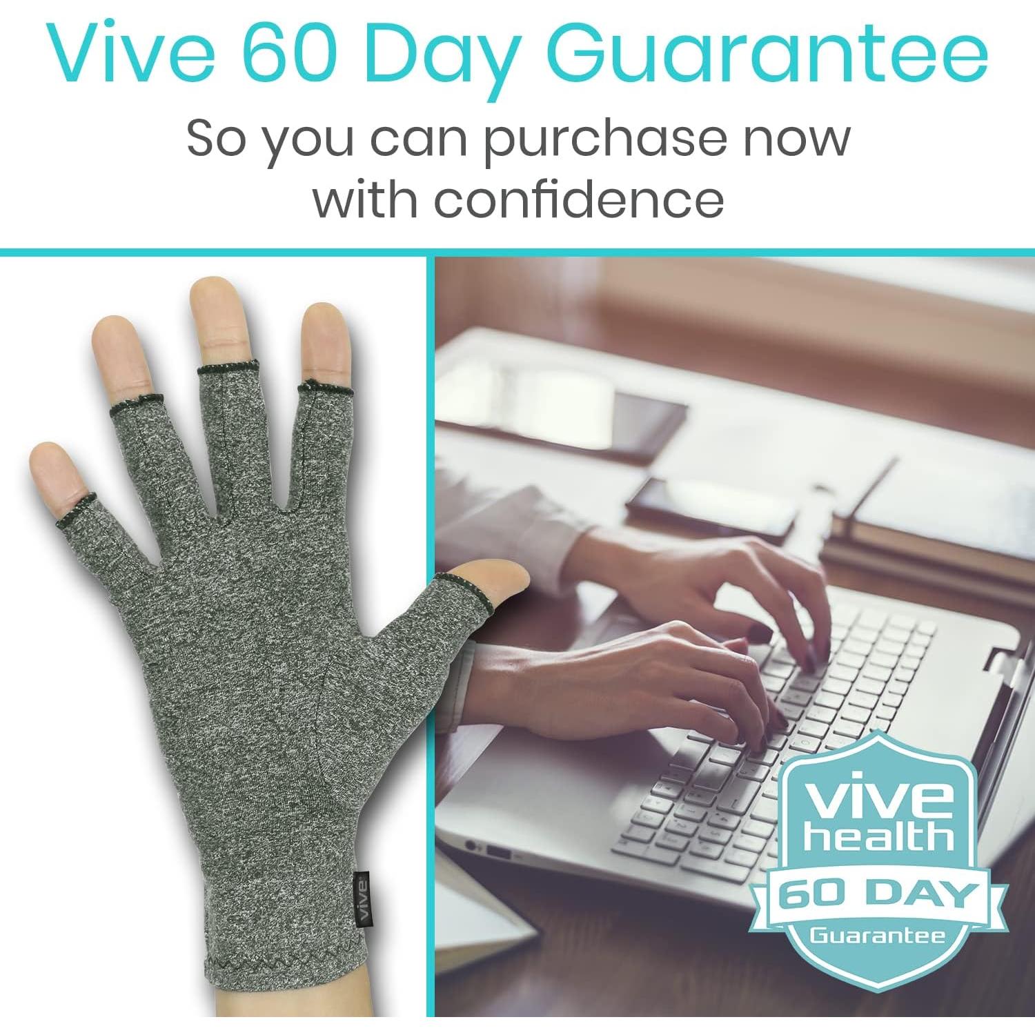 Guantes Vive para Artritis - Compresión Dedo Abierto XL