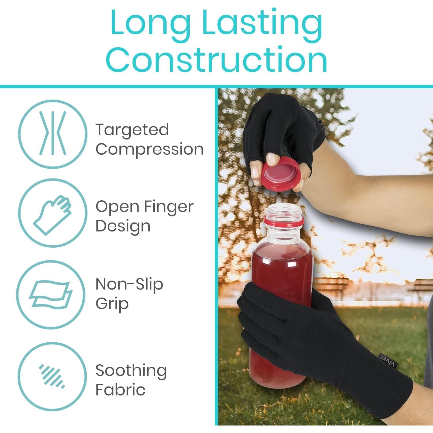 Guantes Vive para Artritis - Compresión Abierta X-Pequeño