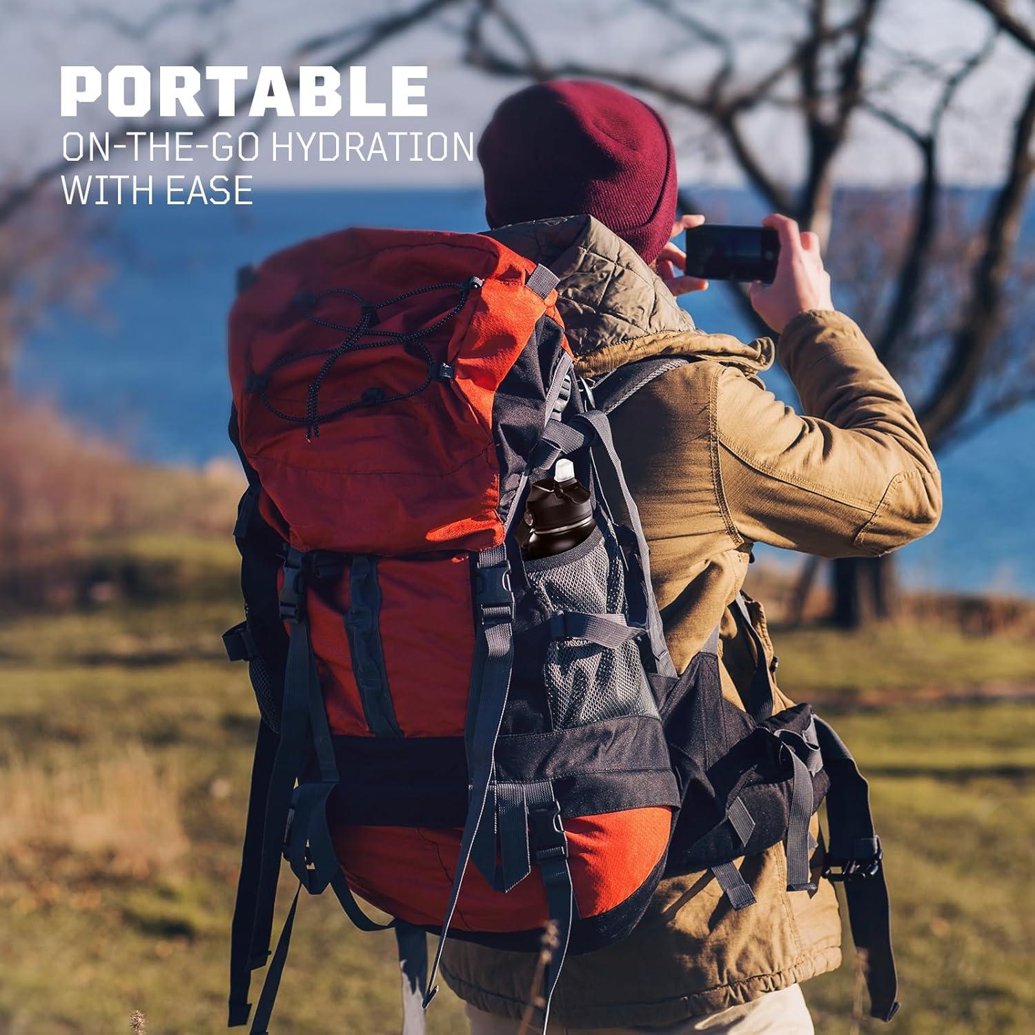 Botella de Agua Aislada OneTigris 0.95L con 3 Tapas