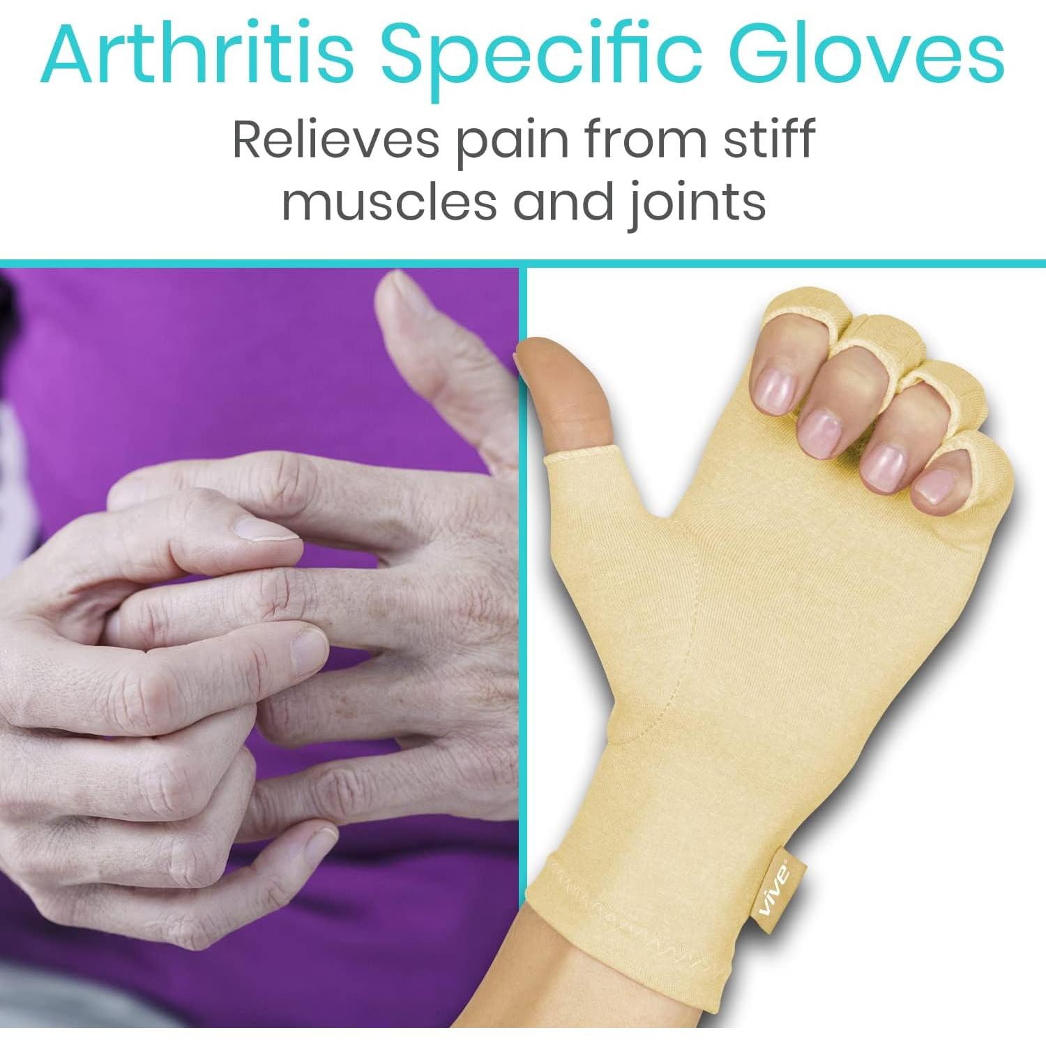 Guantes de Compresión Vive para Artritis - Dedos Abiertos