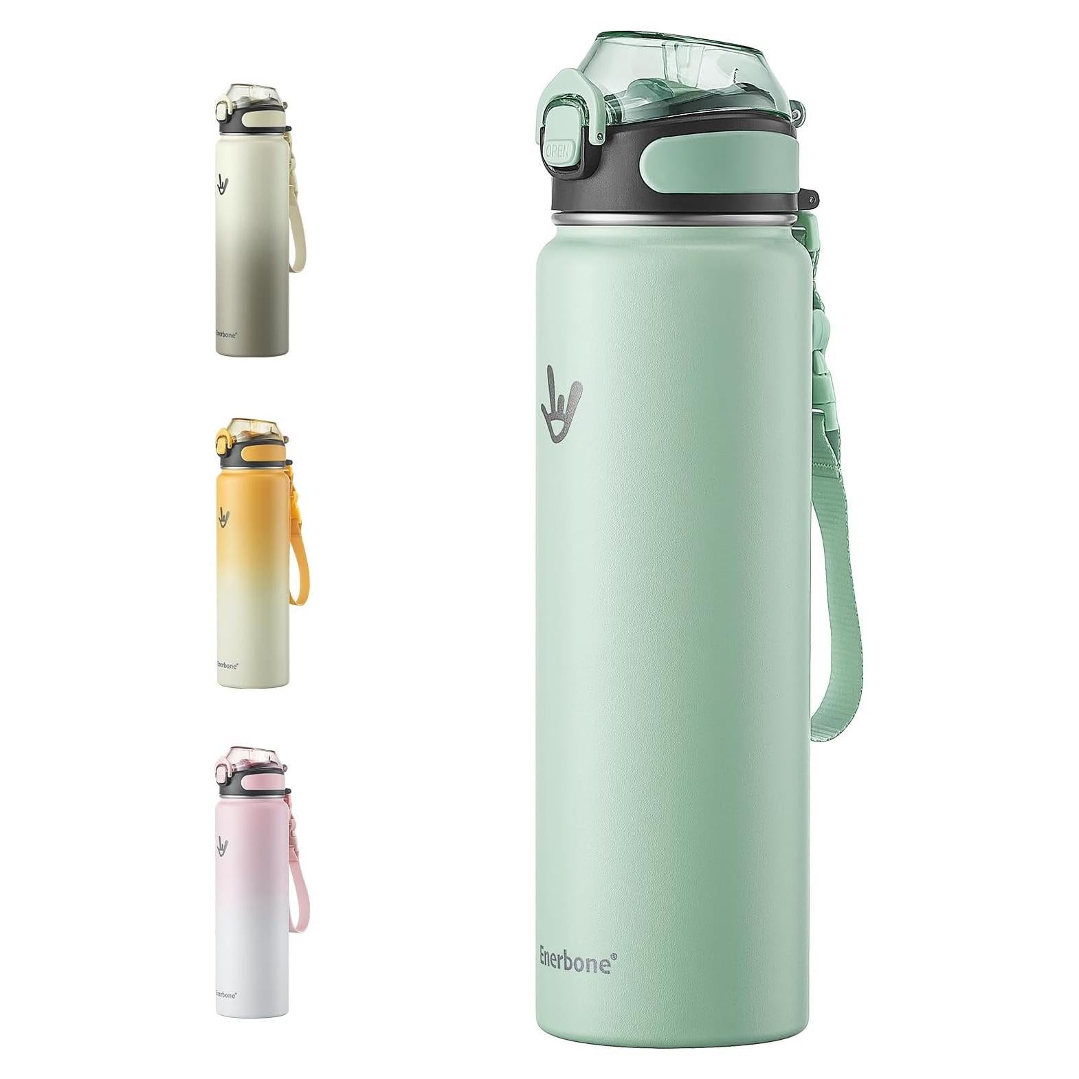 Botella de Agua Aislada Enerbone 32 oz Acero Inoxidable