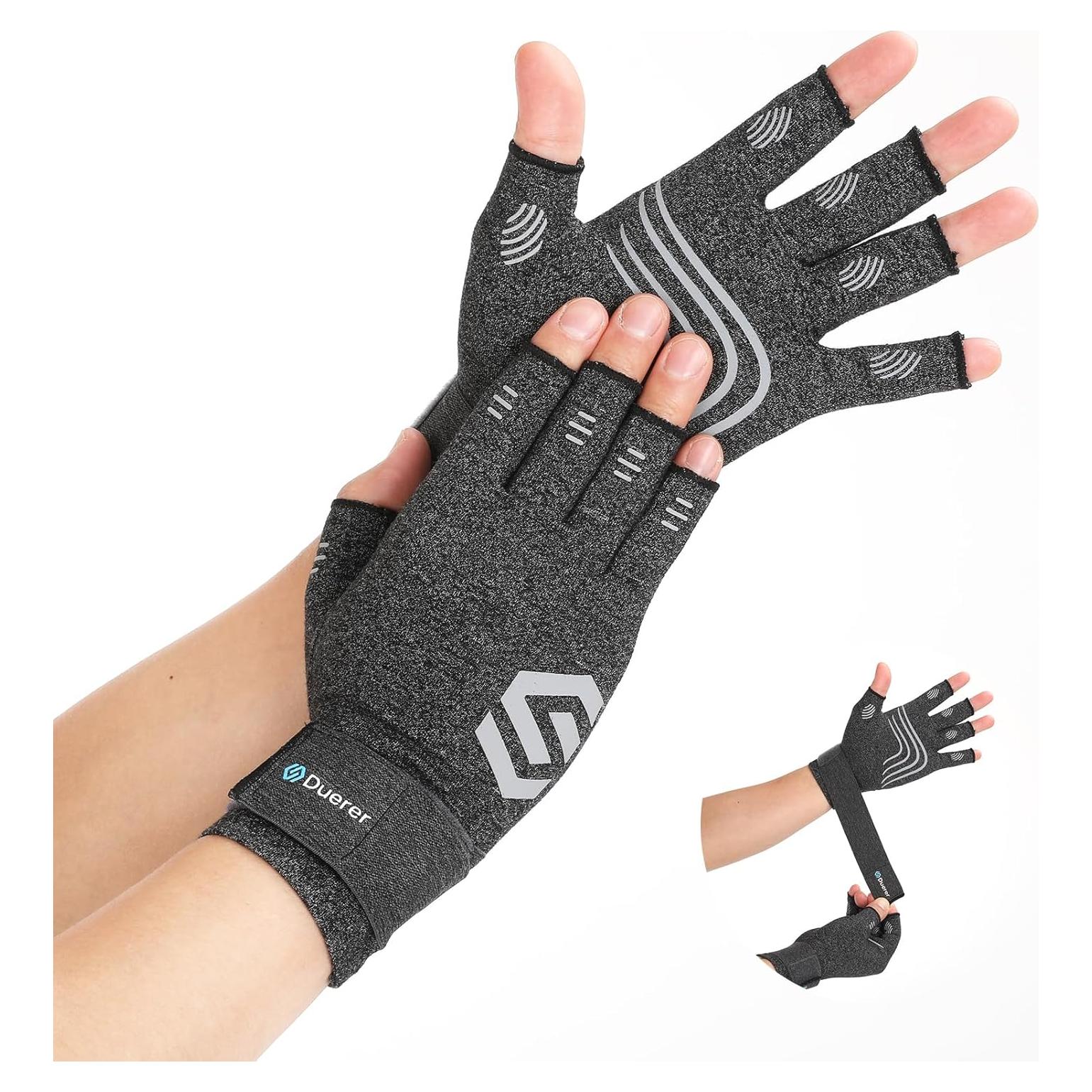 Guantes de Compresión Duerer para Artritis - Gris, Pequeño