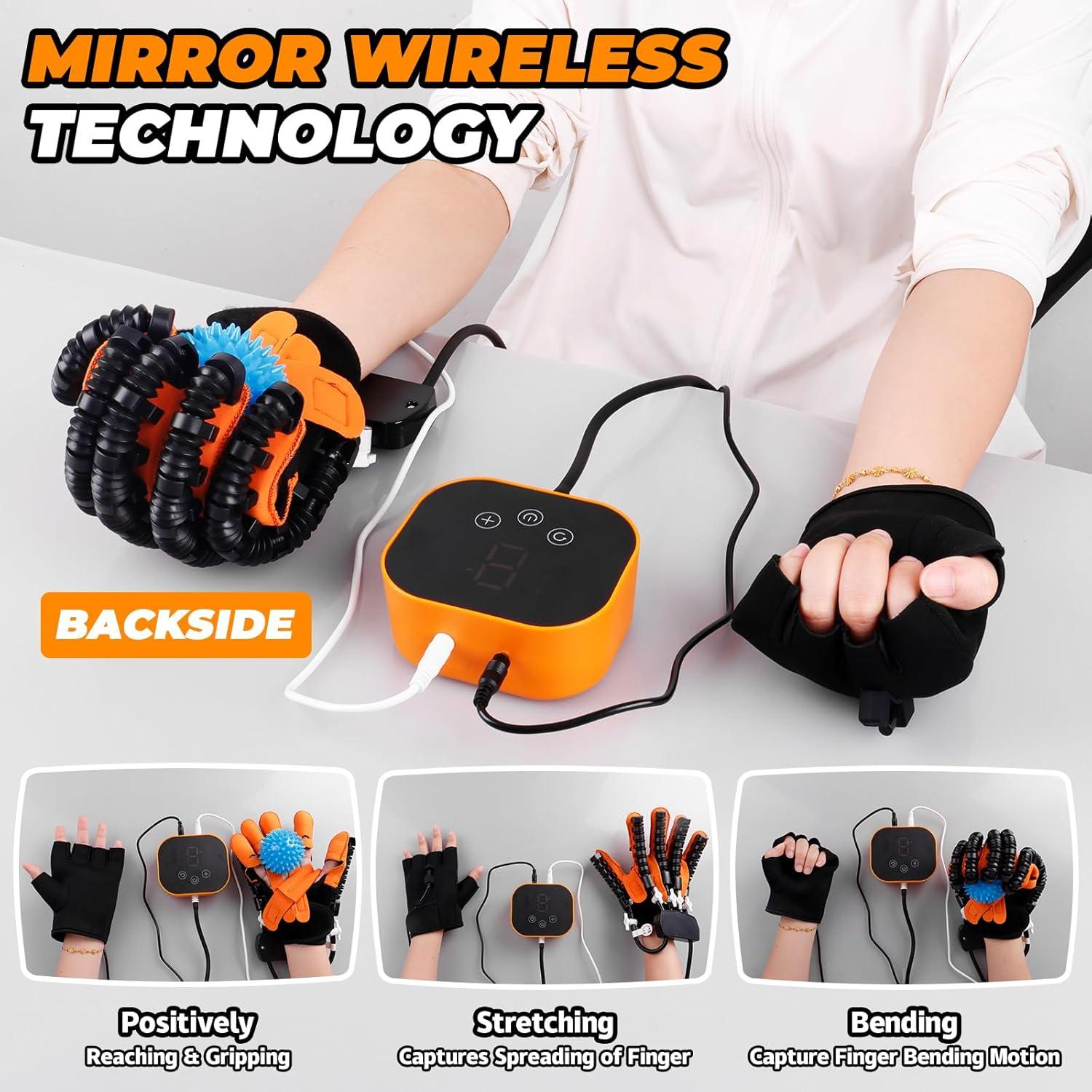 Guantes Robóticos de Rehabilitación - Terapia Mano Derecha XL