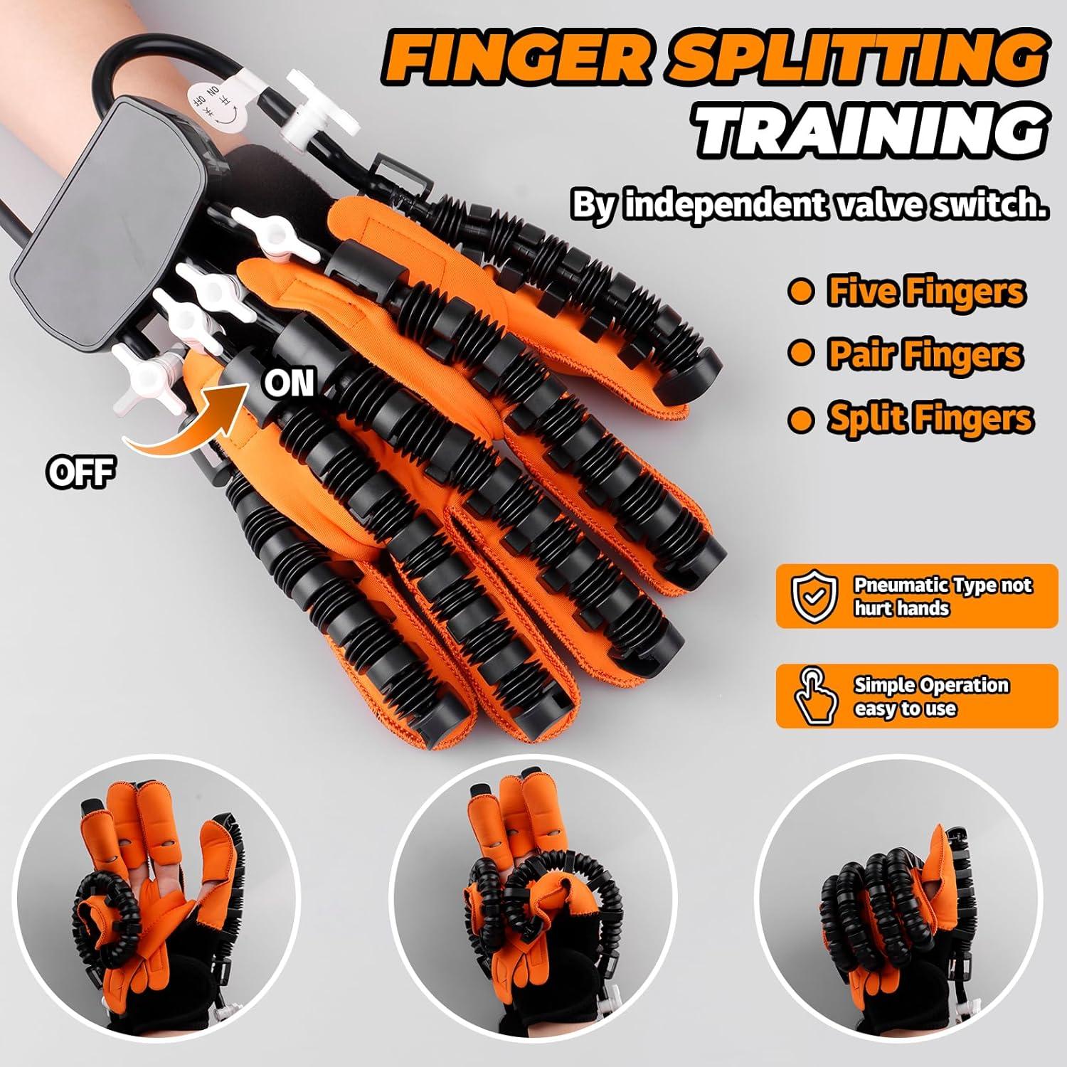 Guantes Robóticos de Rehabilitación - Terapia Mano Derecha XL