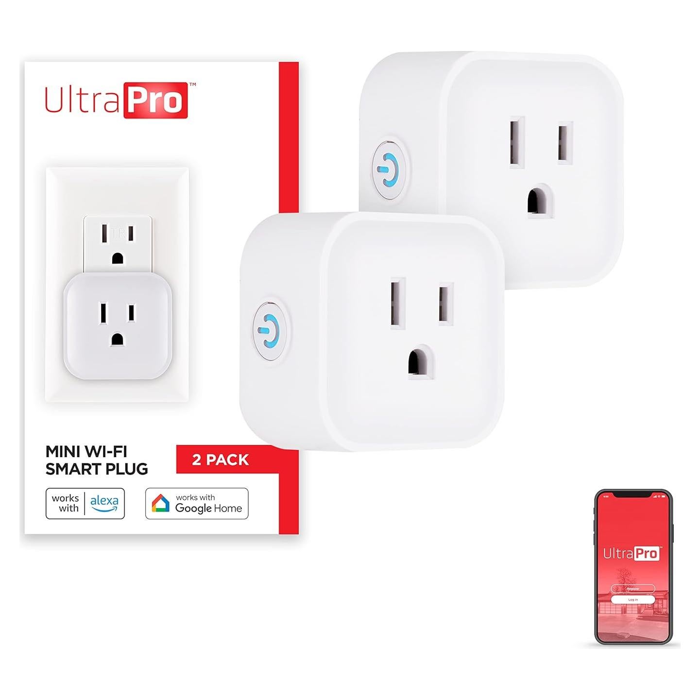 UltraPro Enchufe Inteligente WiFi 2 Paquete Control App
