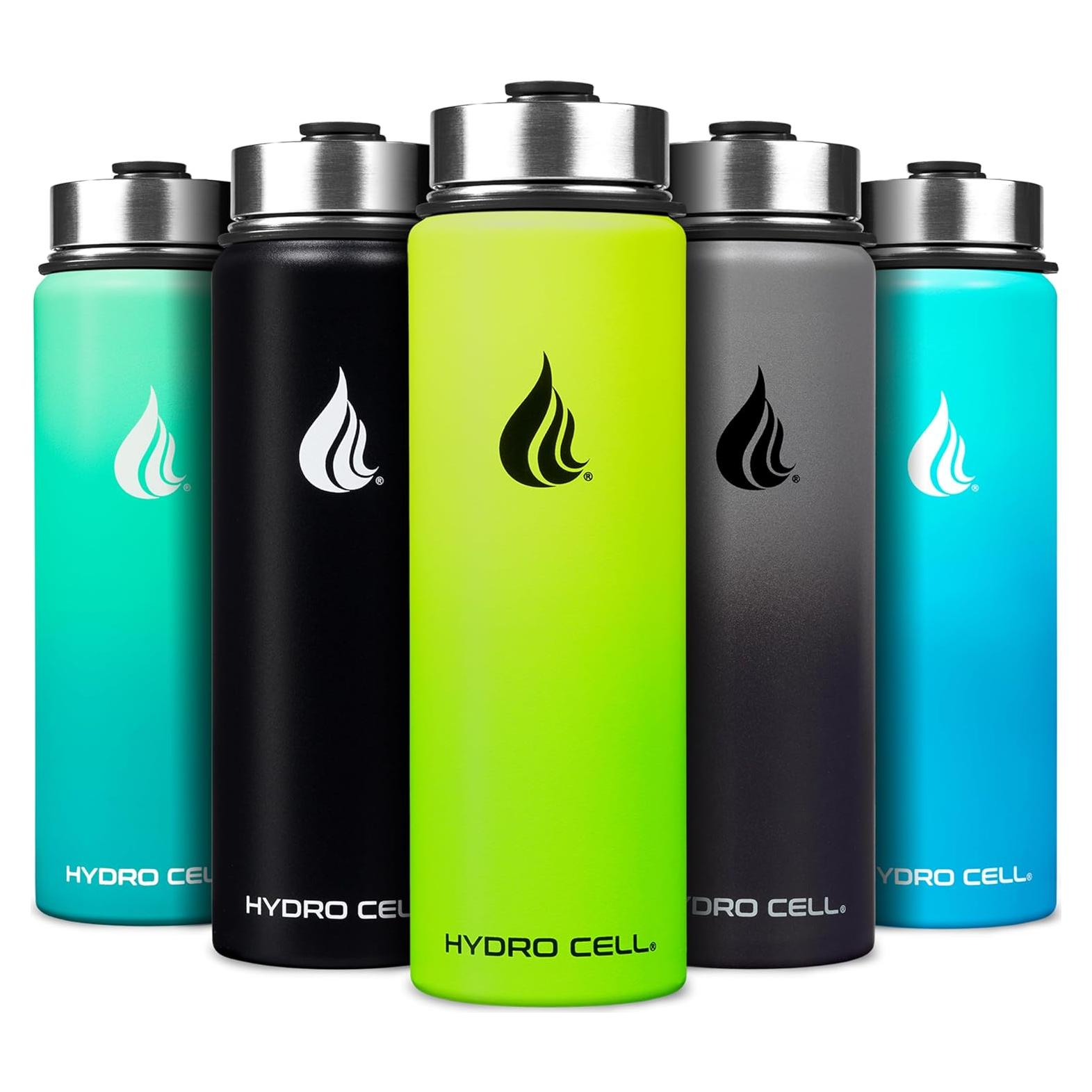 Botella de Agua Aislada Hydro Cell 710ml Neón con Popote