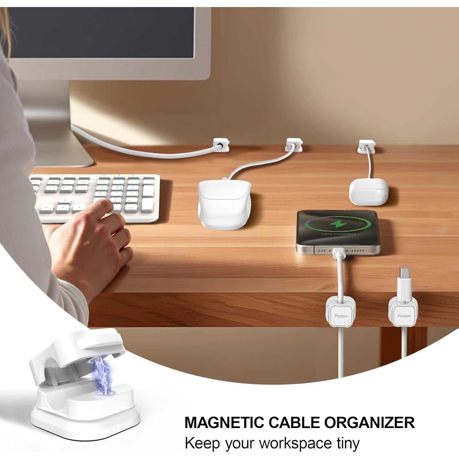 Organizador de Cables Magnético Picozon Pack de 6