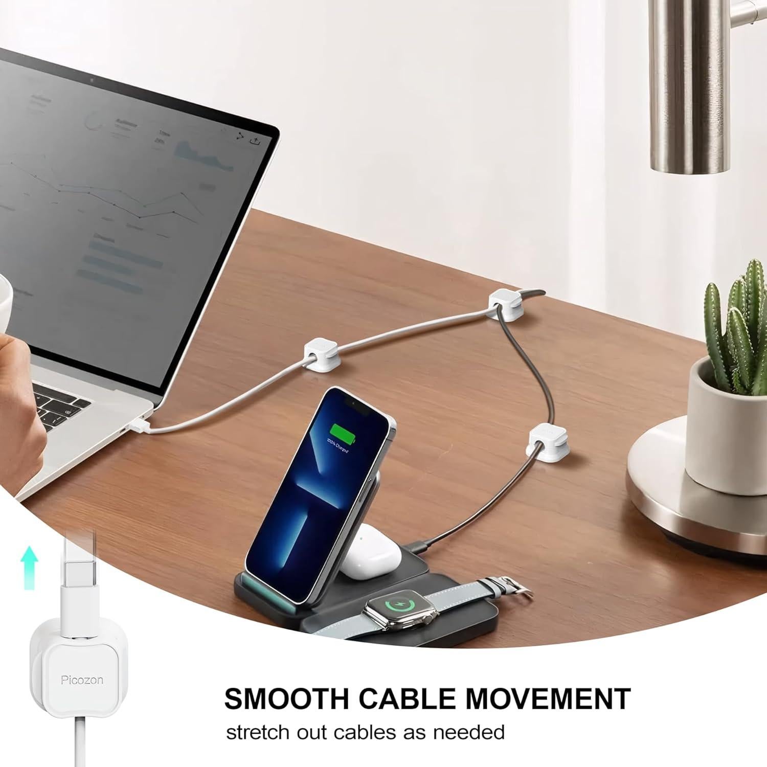 Organizador de Cables Magnético Picozon Pack de 6