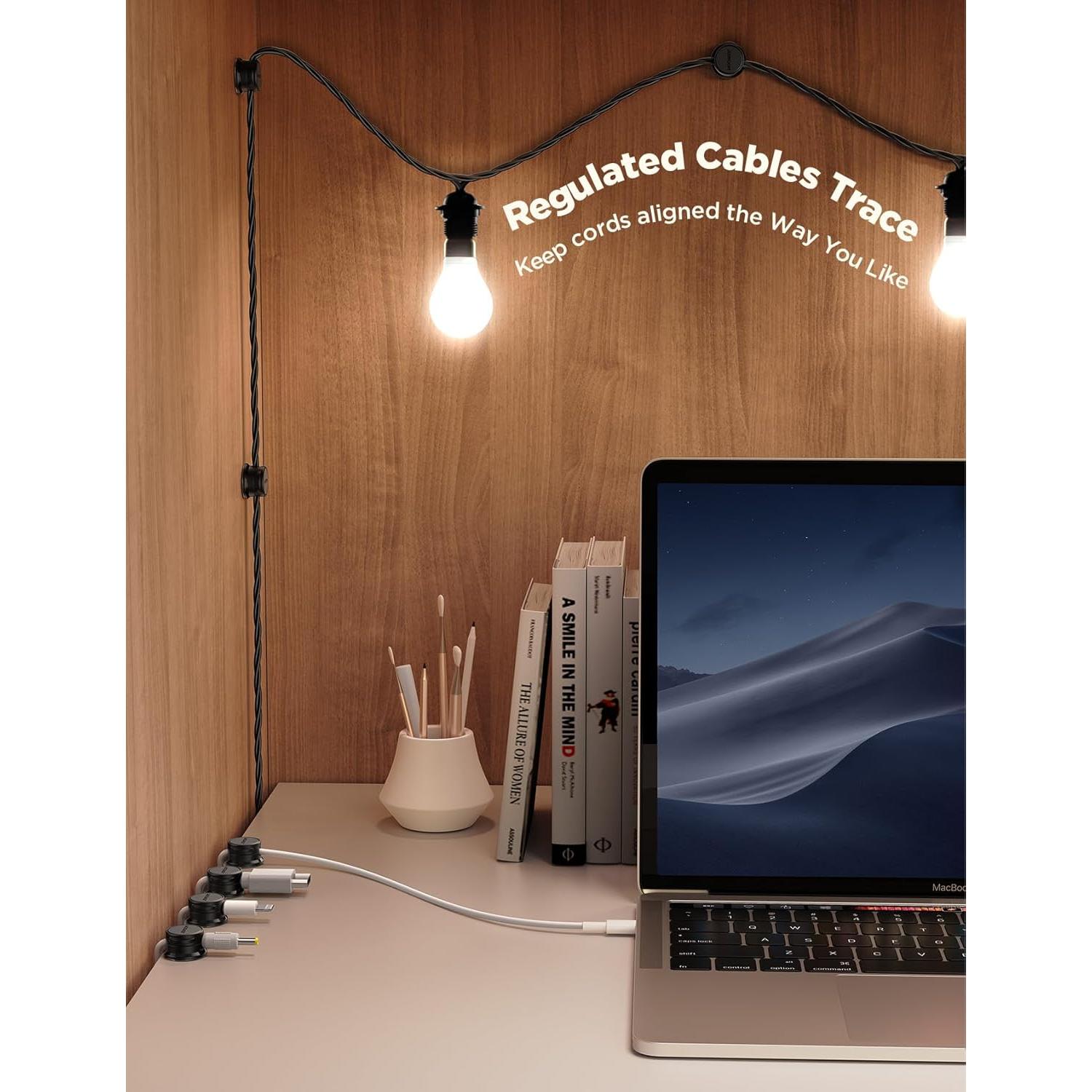 Organizador de Cables Magnético JOYROOM 9 Piezas Negro