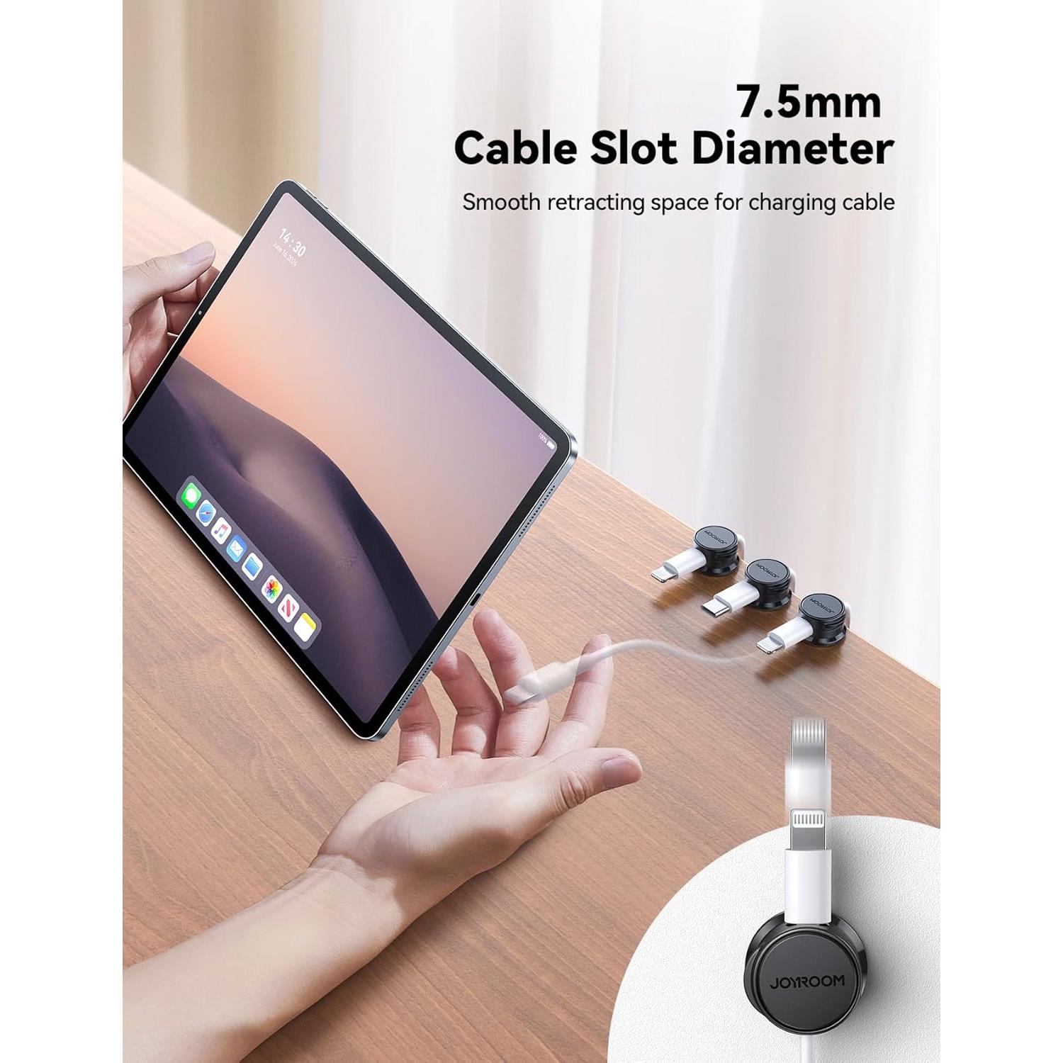 Organizador de Cables Magnético JOYROOM 9 Piezas Negro