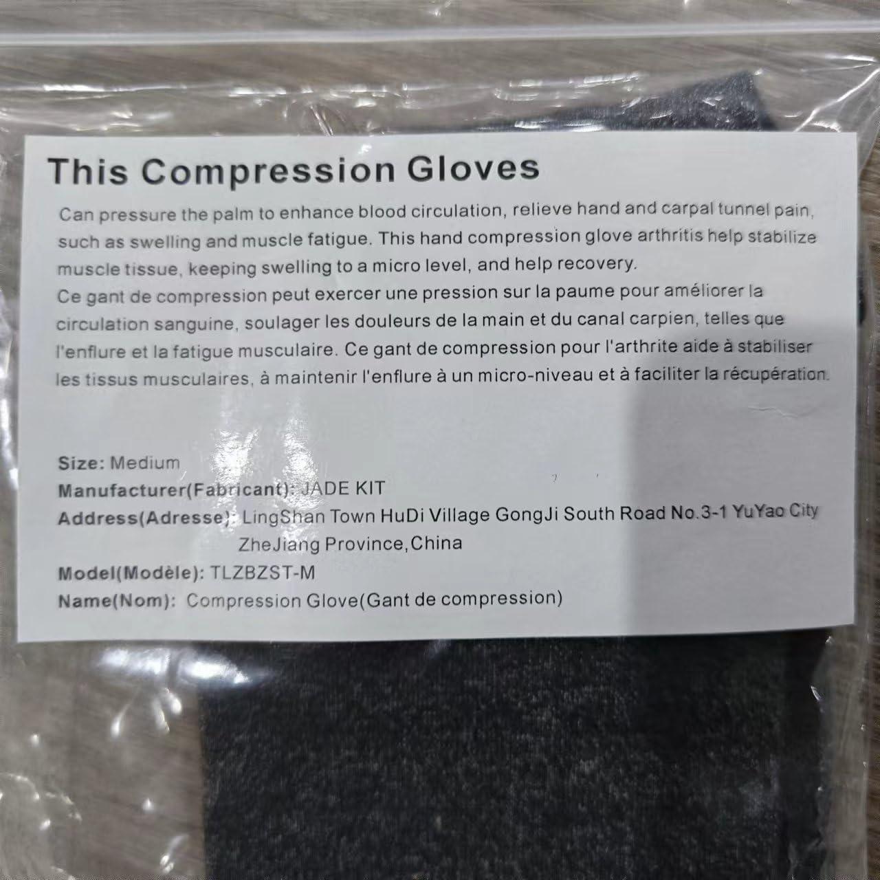 Guantes de Artritis de Cobre Jade Kit - Compresión Mediano