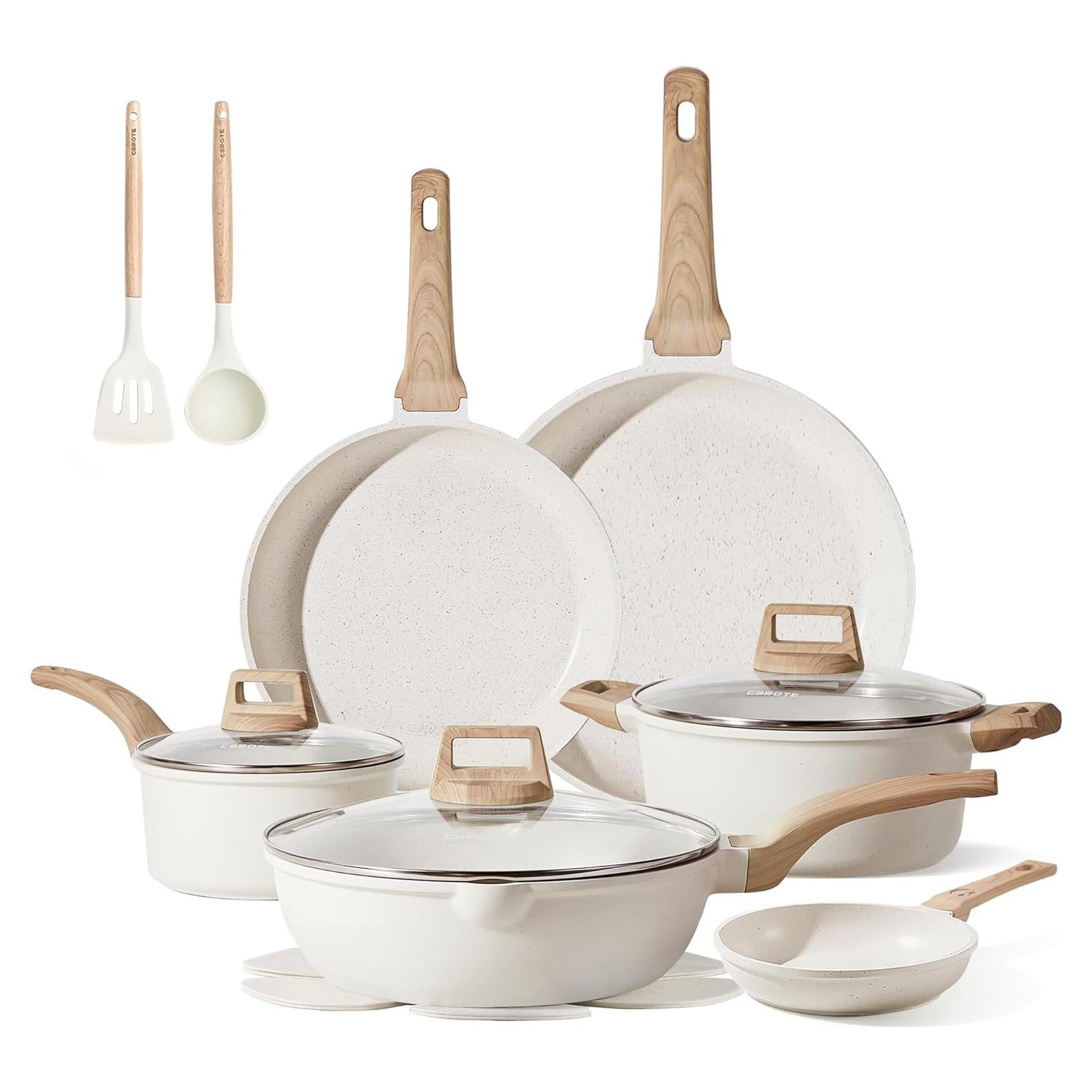 Juego de Utensilios de Cocina CAROTE 16 Piezas Antiadherentes