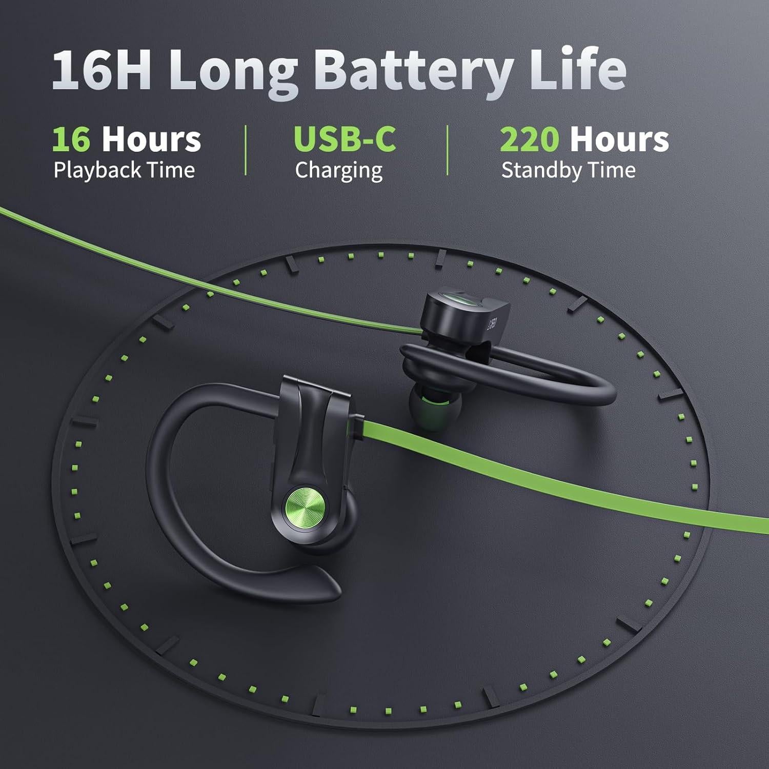 Auriculares Bluetooth JOYWISE U18C Inalámbricos IPX7 16h