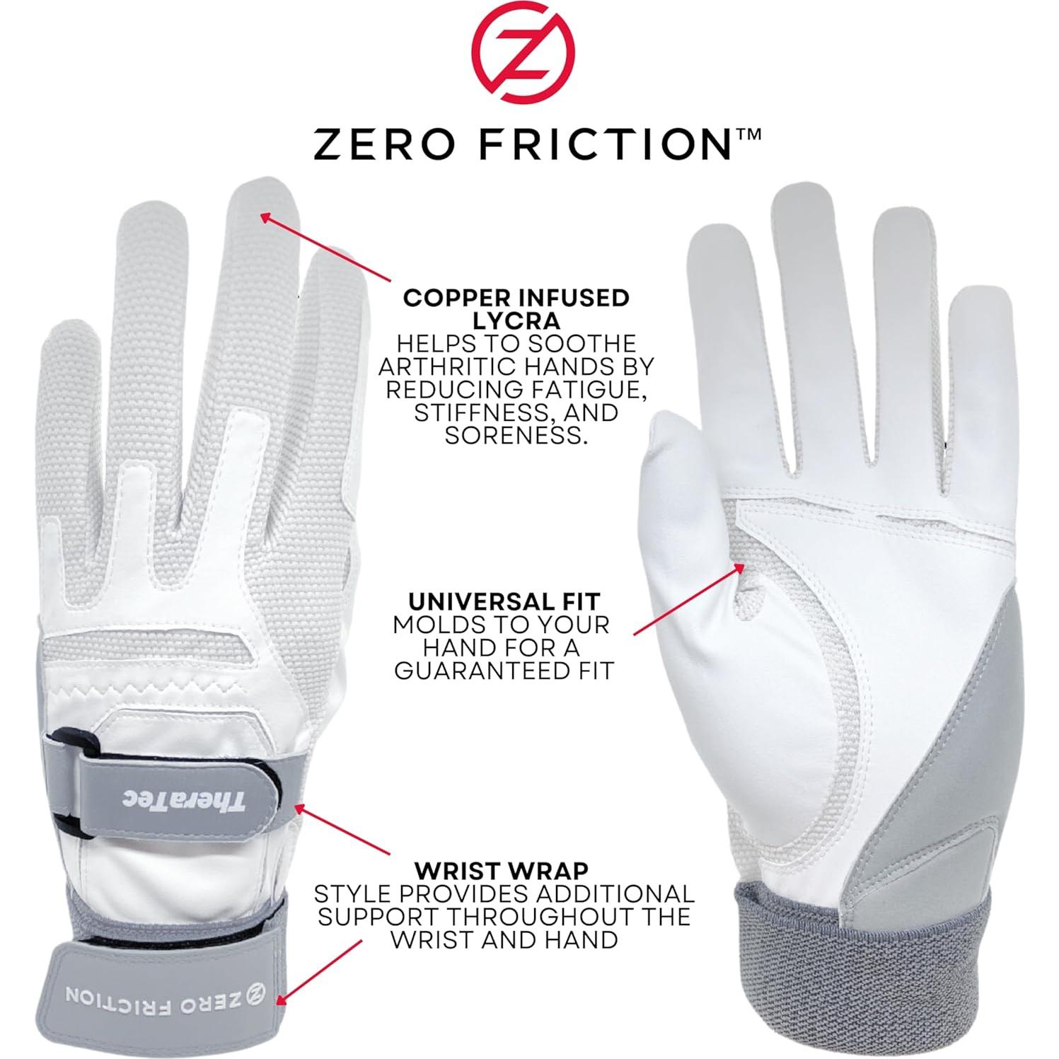 Guante de Golf Zero Friction TheraTec con Faja para Muñeca