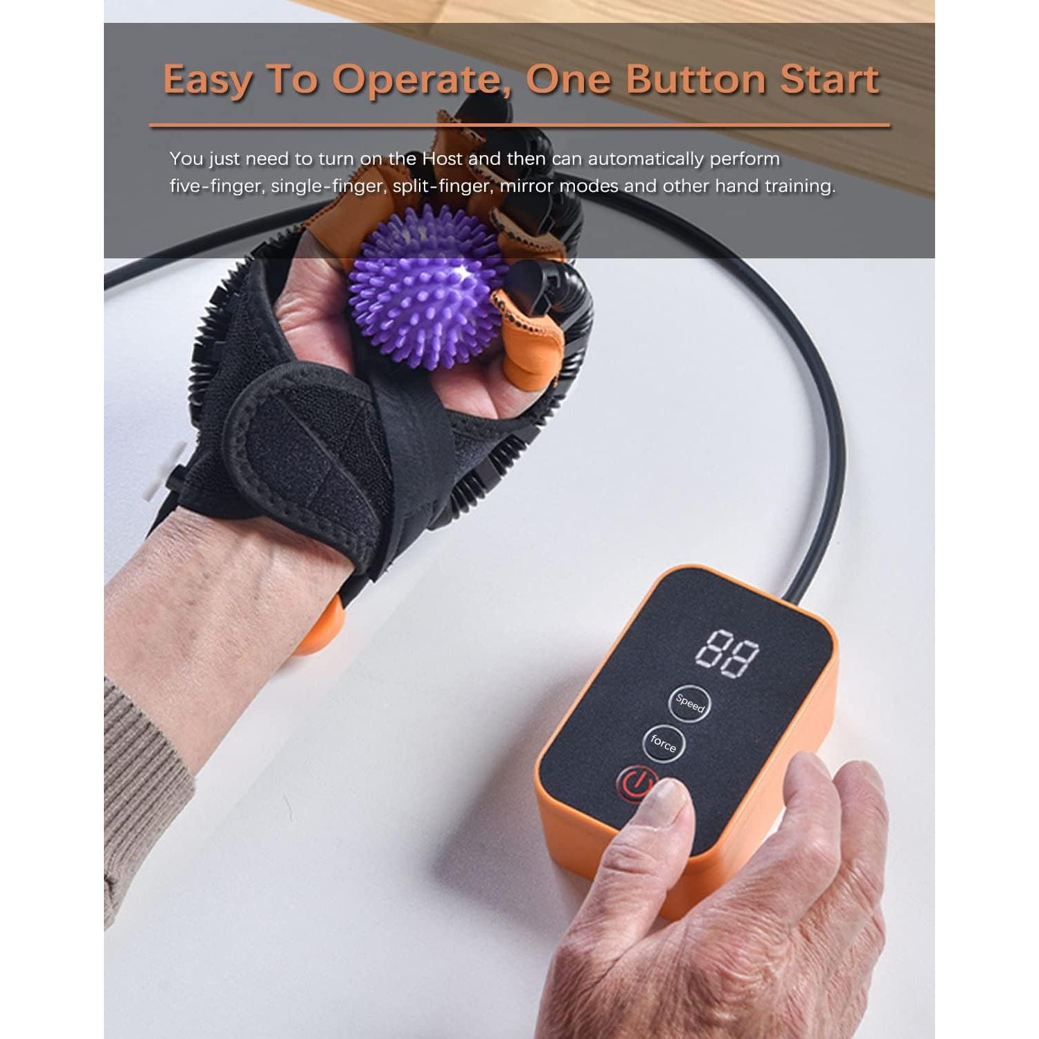 Guantes de Rehabilitación JBMBHC Izquierdo XXL para Ictus