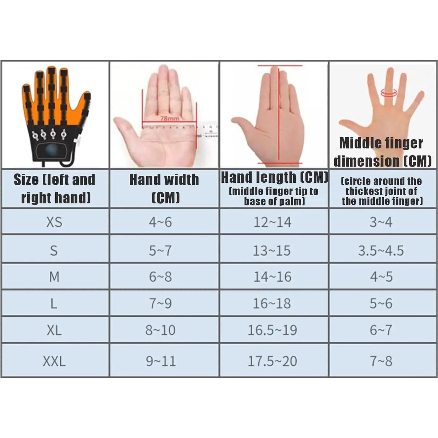 Guantes de Rehabilitación Robot FXNFXLA Tamaño L Inteligente