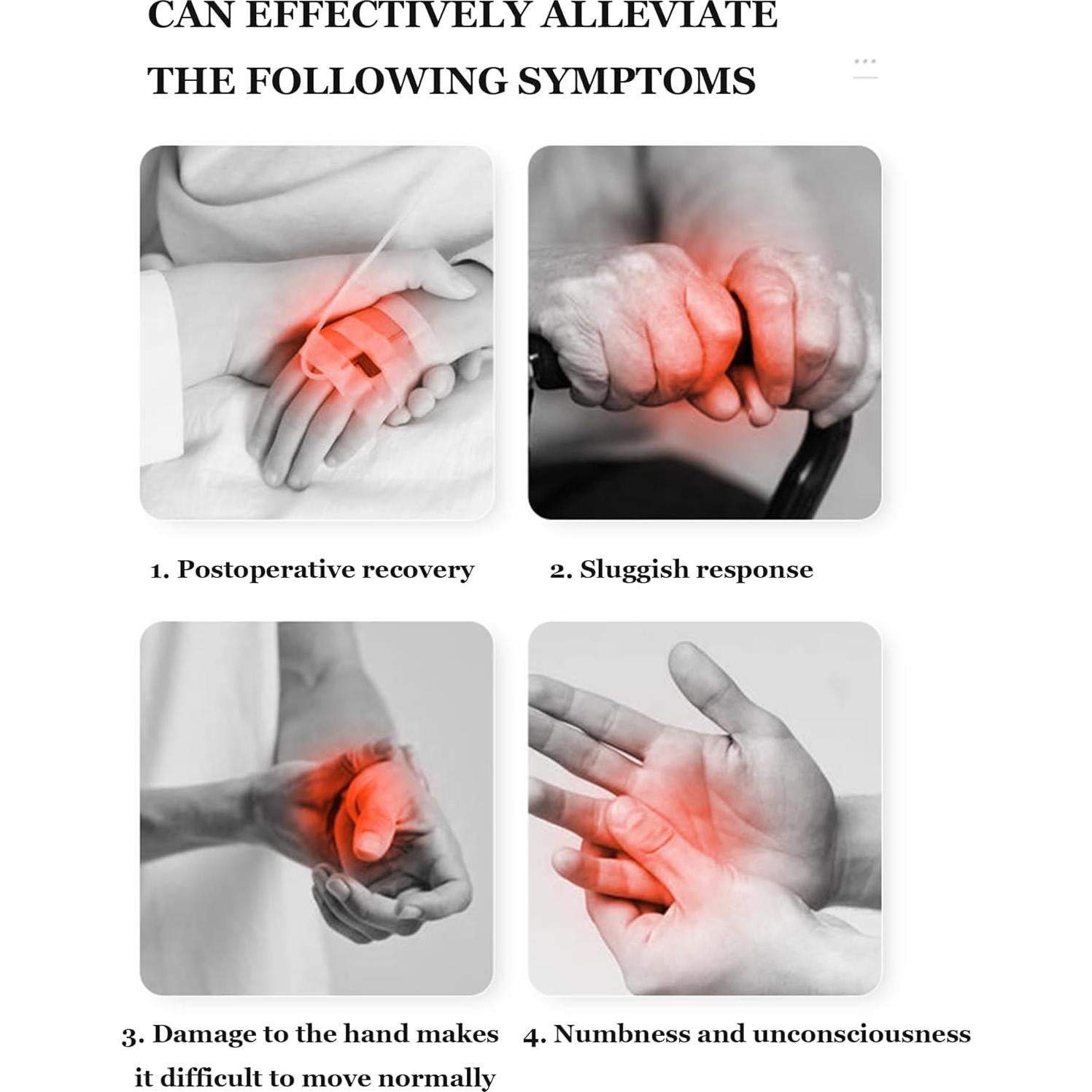 Guantes de Rehabilitación de Mano OUOQNUE, Ajustables, Terapia