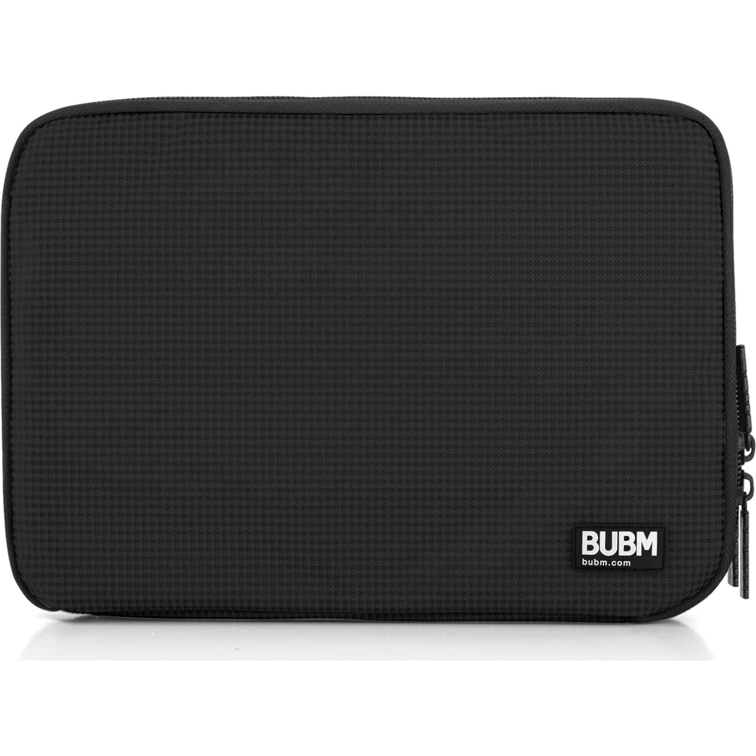 Organizador BUBM Doble Capa para Accesorios Electrónicos Negro