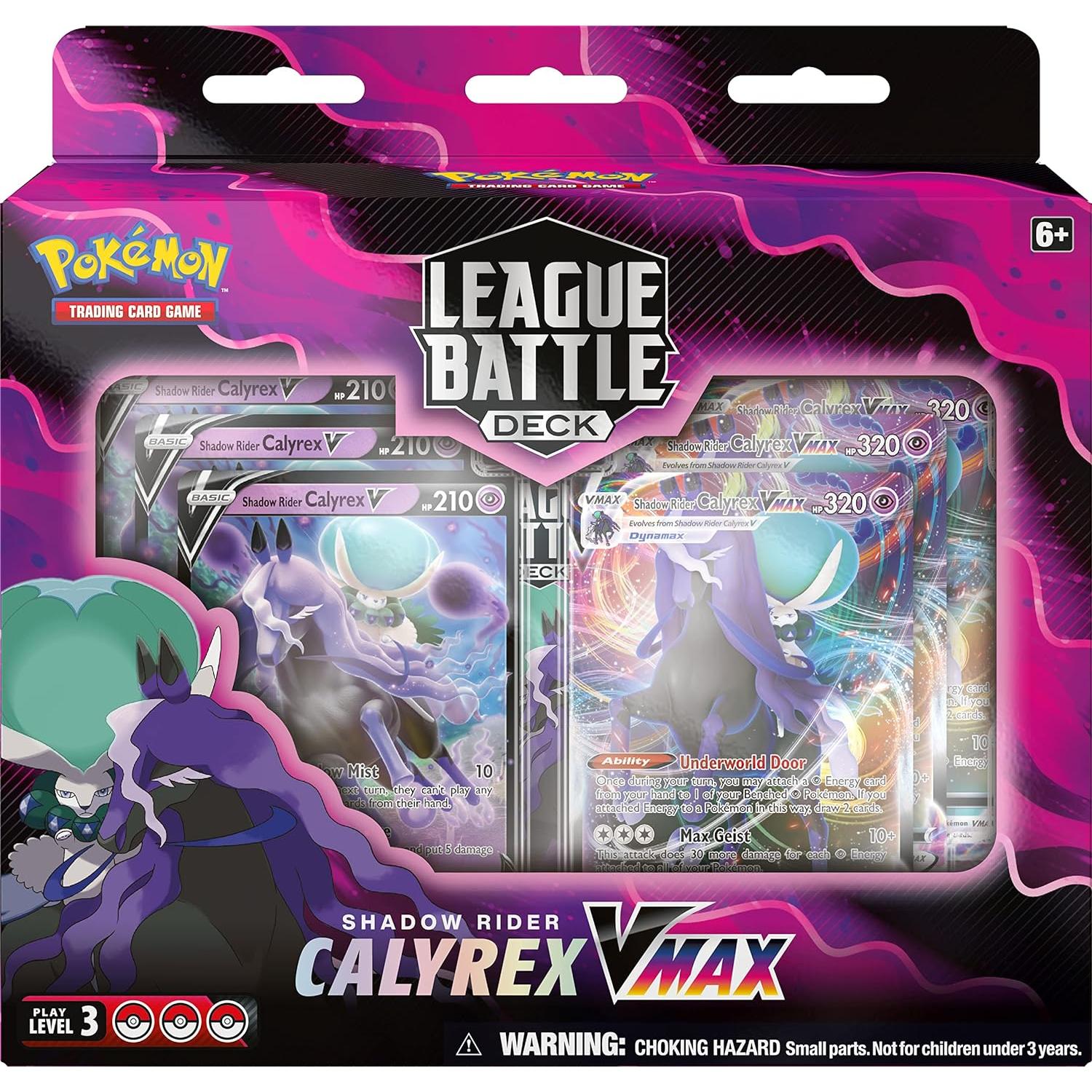 Mazo Pokémon TCG Shadow Rider Calyrex VMAX 60 Cartas Listas