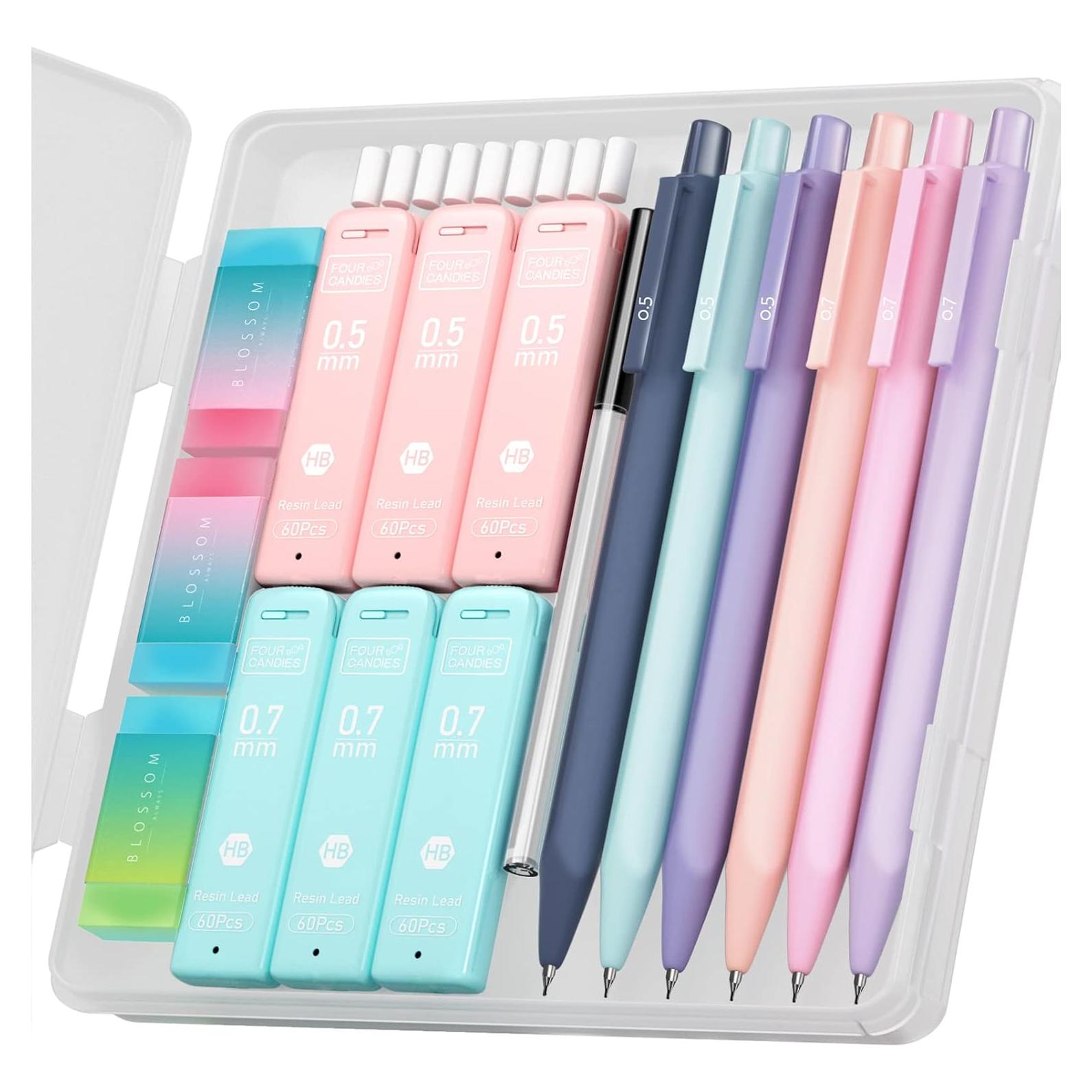 Juego de Lápices Mecánicos Four Candies 6PCS 0.5 y 0.7mm