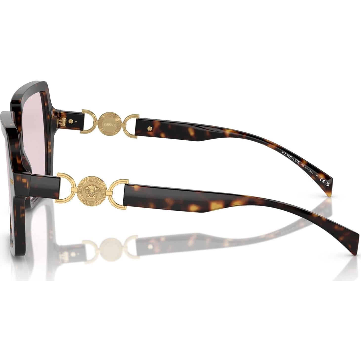 Gafas de Sol Versace Mujer Marco Negro Lentes Grises 55mm