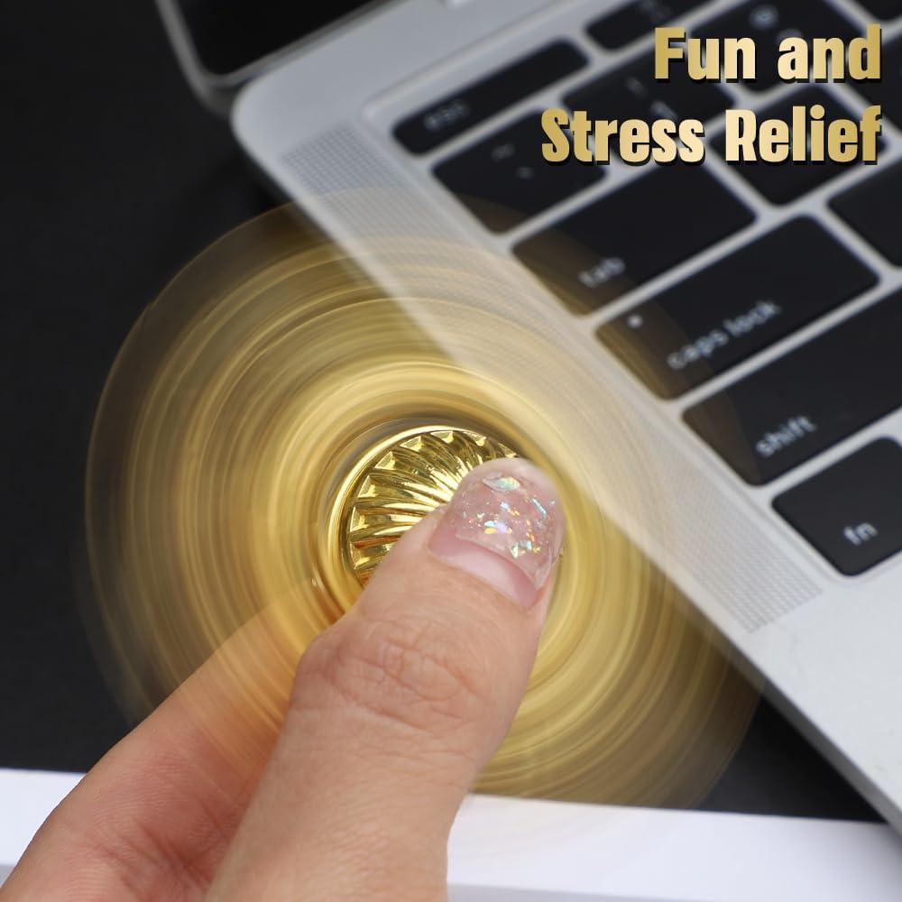 Spinner Fidget Dorado LNCOJOLM Juguete Alivio Estrés