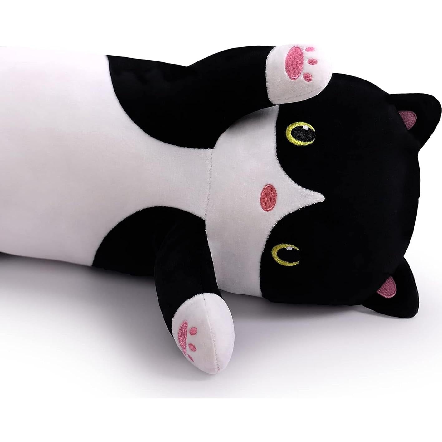 Pillow de Gato de Felpa MIAOHAHA 110cm Suave y Abrazable