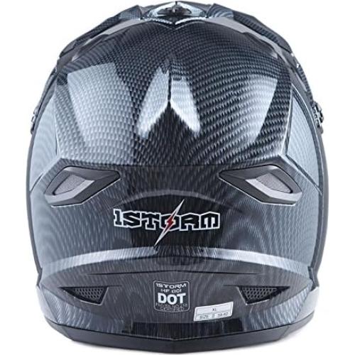 Casco de Motocross 1Storm HF801 + Bluetooth Negro