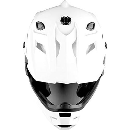 Casco de Motocross Power Gear HF801 Blanco + Gafas + Guantes