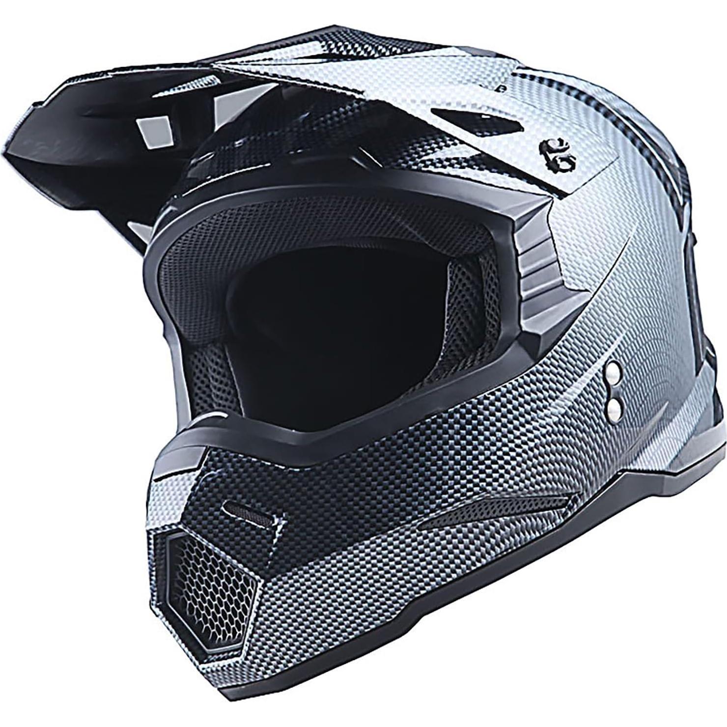 Casco de Motocross 1Storm HF801 Fibra Carbono Adulto XXL