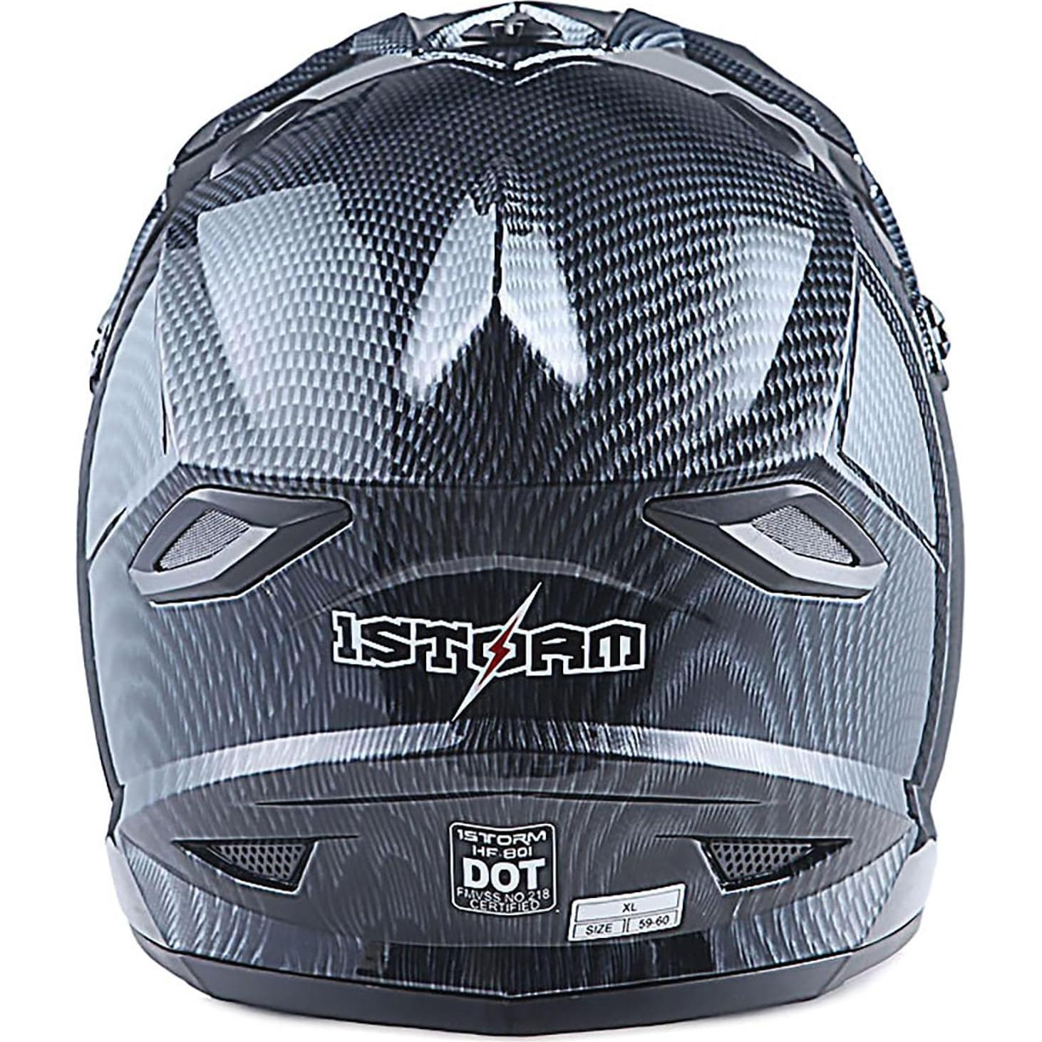 Casco de Motocross 1Storm HF801 Fibra Carbono Adulto XXL