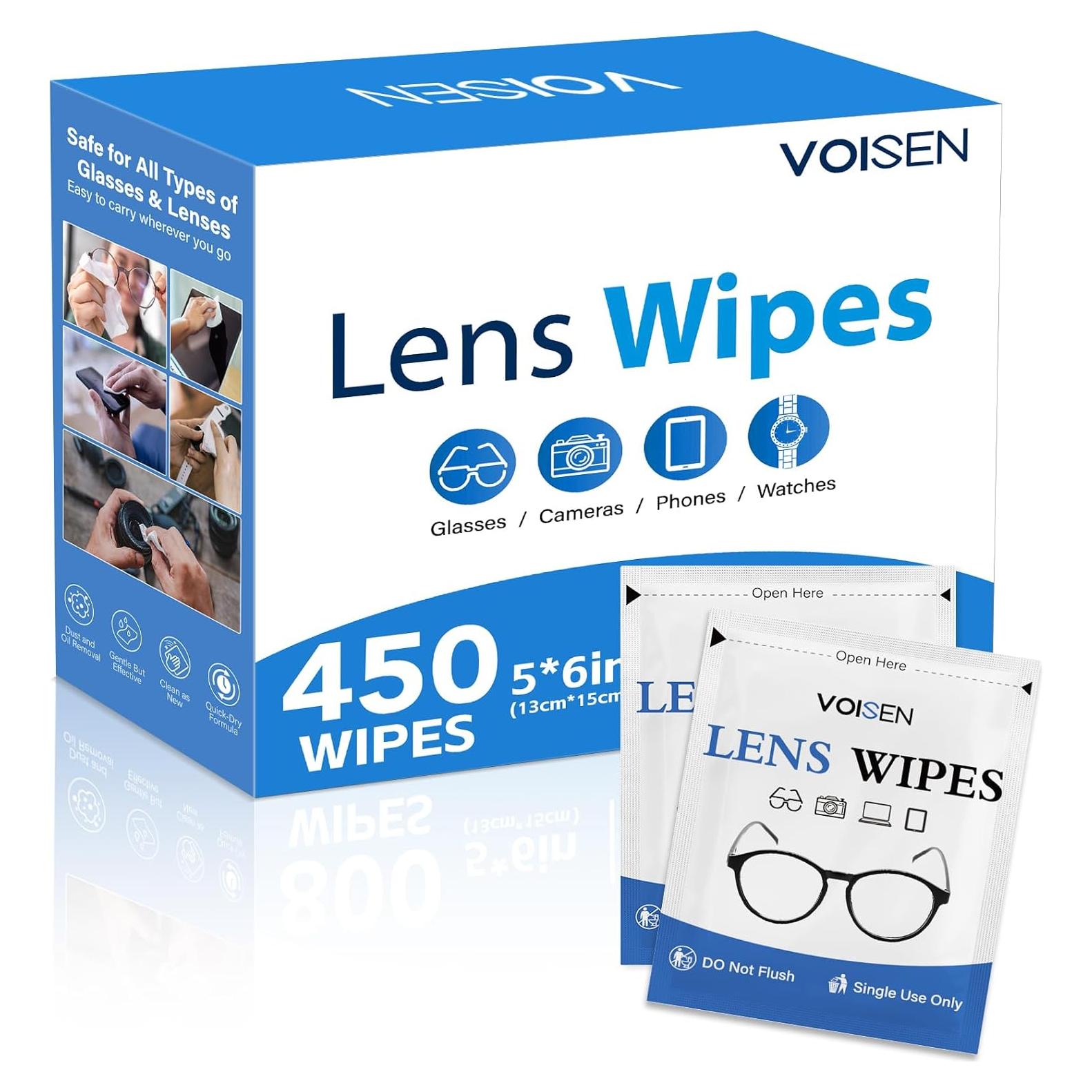 Toallitas Limpiadoras VOISEN para Lentes - 450 Unidades