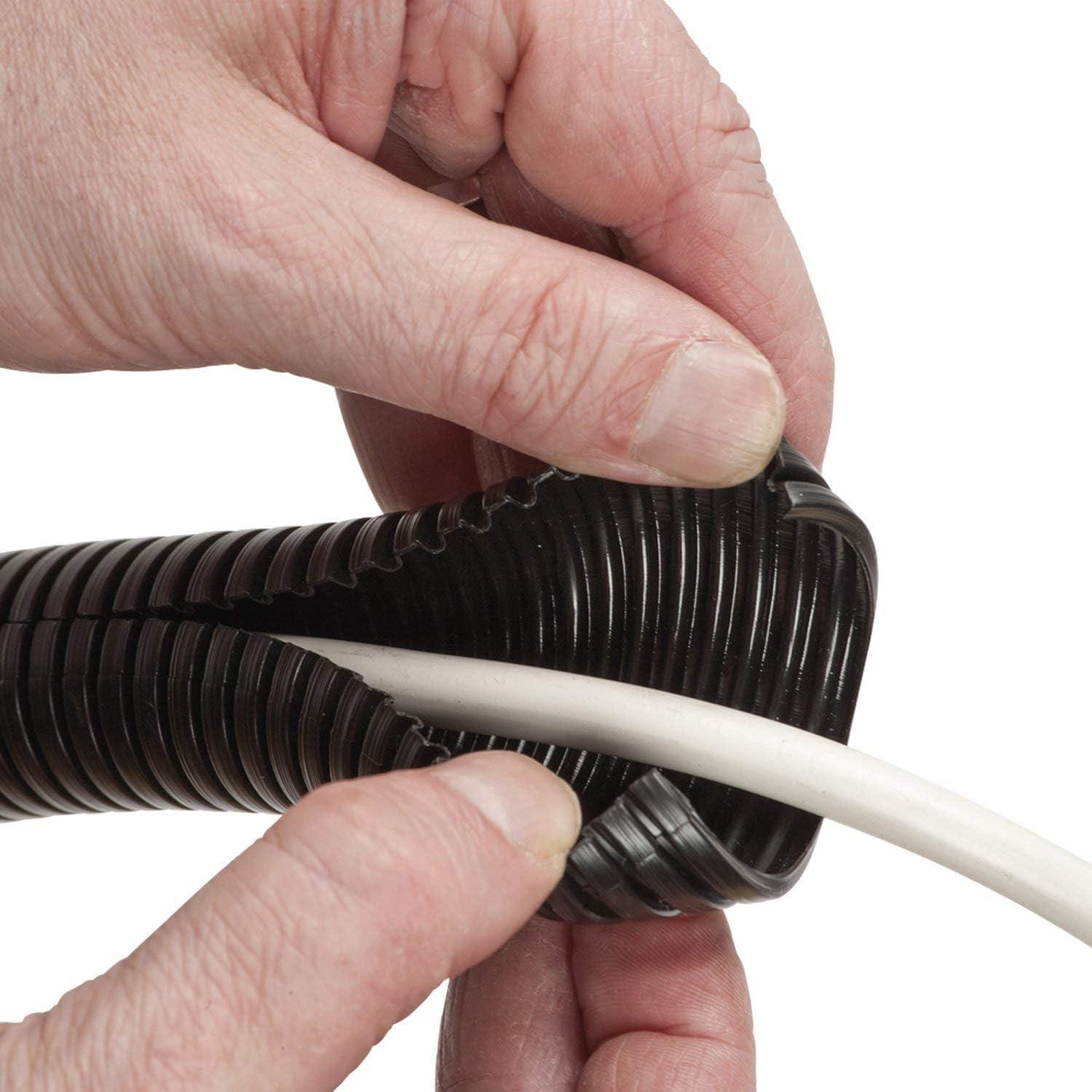 Manga de Cable D-Line Negra 109.77cm 3.2cm Diámetro Flexible