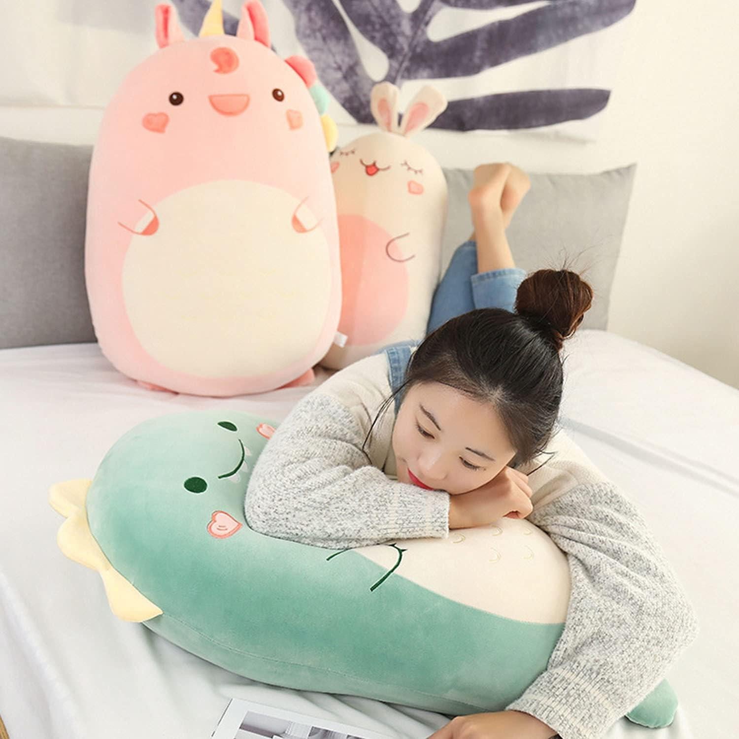 Almohada de Peluche Dinosaurio Kekeso 45 cm Suave y Bonita